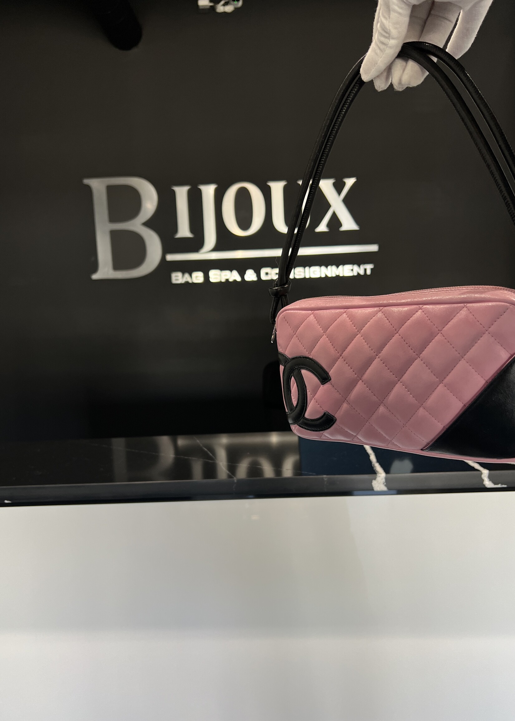 Chanel SOLD- Chanel Pink Cambon Pochette