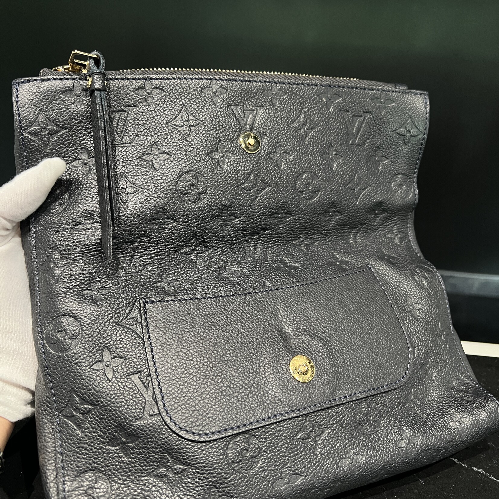 Louis Vuitton SOLD- Louis Vuitton Petillante Navy Clutch