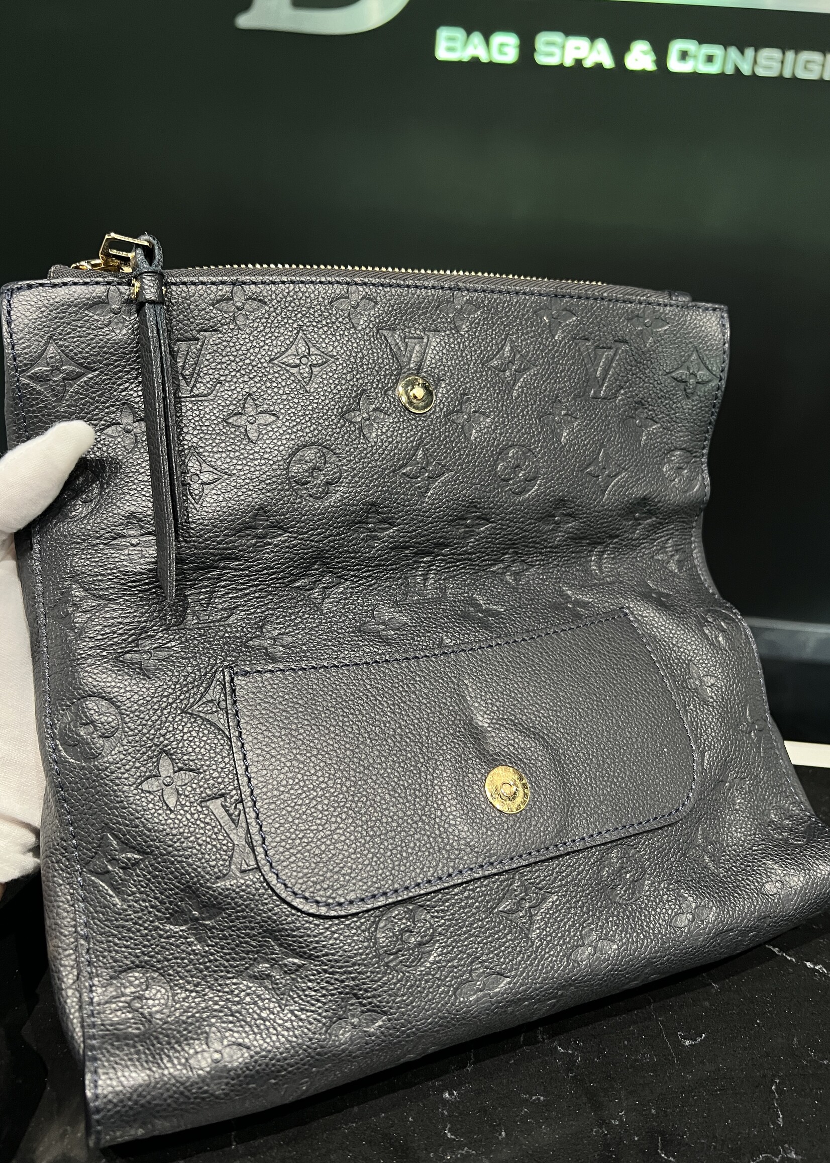 Louis Vuitton SOLD- Louis Vuitton Petillante Navy Clutch