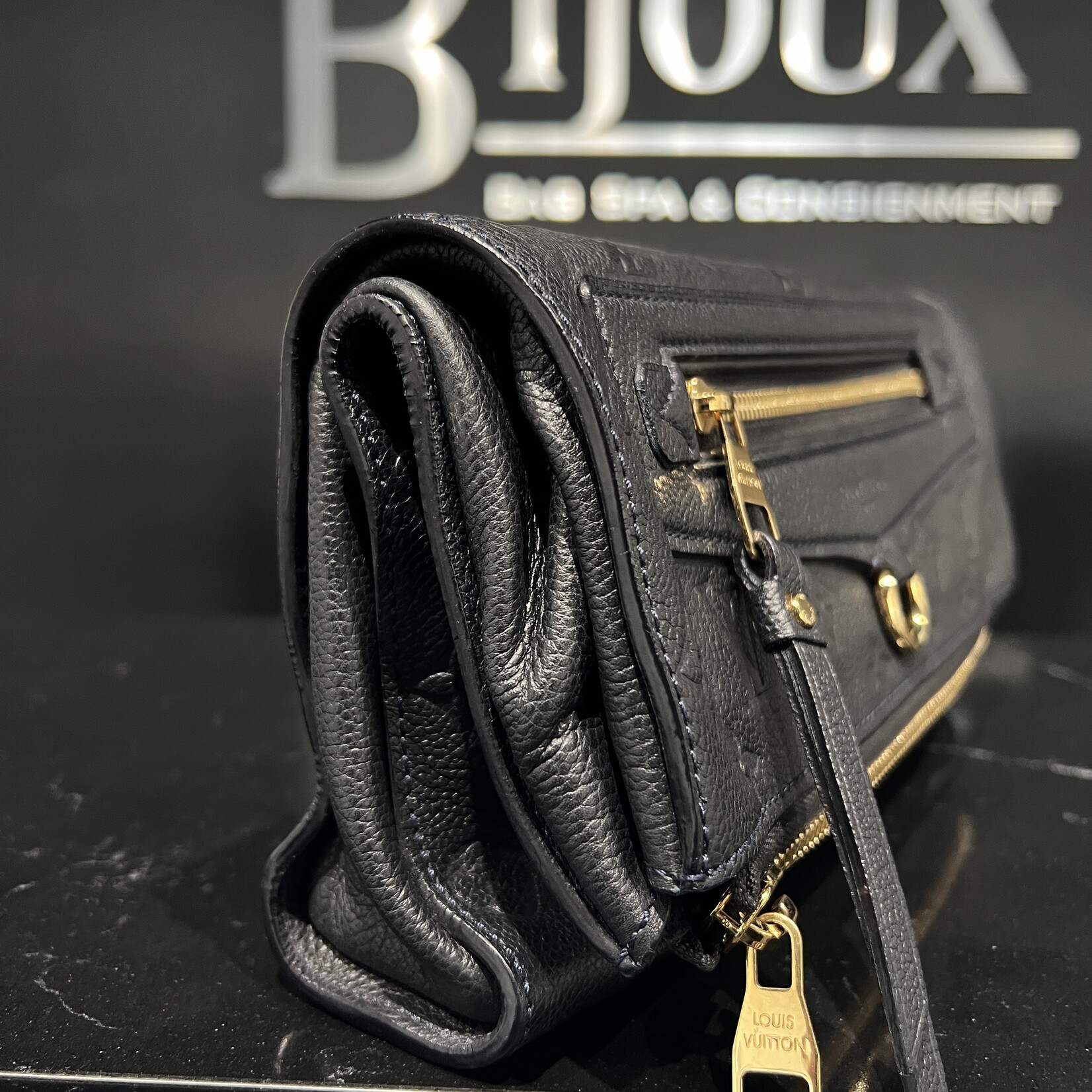 Louis Vuitton SOLD- Louis Vuitton Petillante Navy Clutch