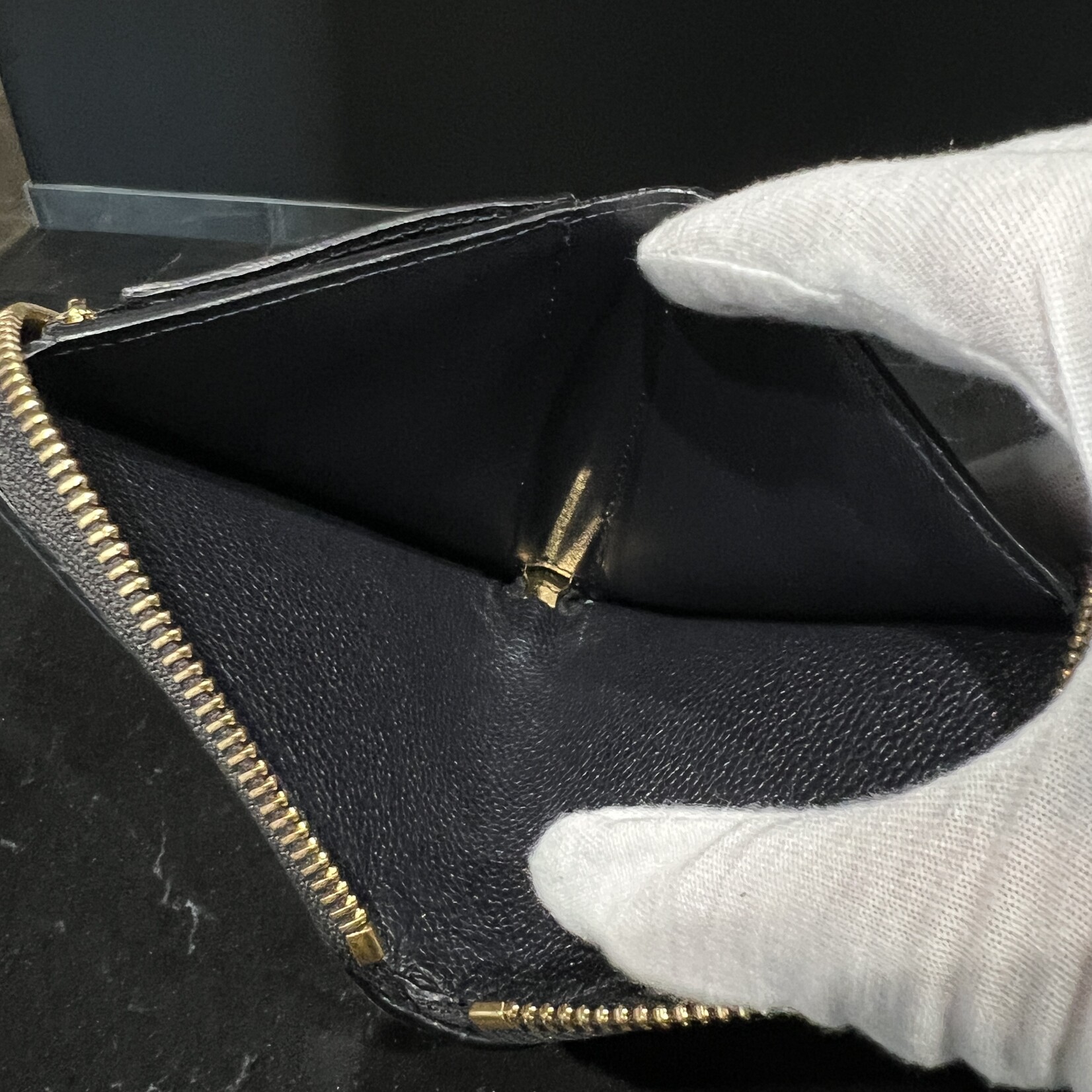 Louis Vuitton SOLD- Louis Vuitton Navy Empreinte Zippy Coin Wallet
