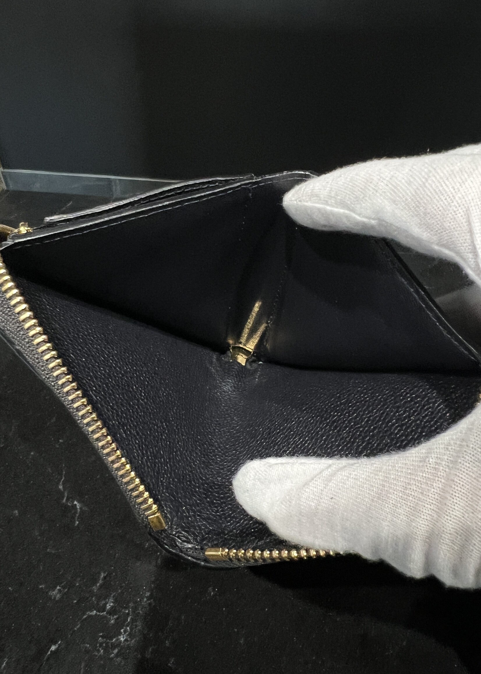 Louis Vuitton SOLD- Louis Vuitton Navy Empreinte Zippy Coin Wallet