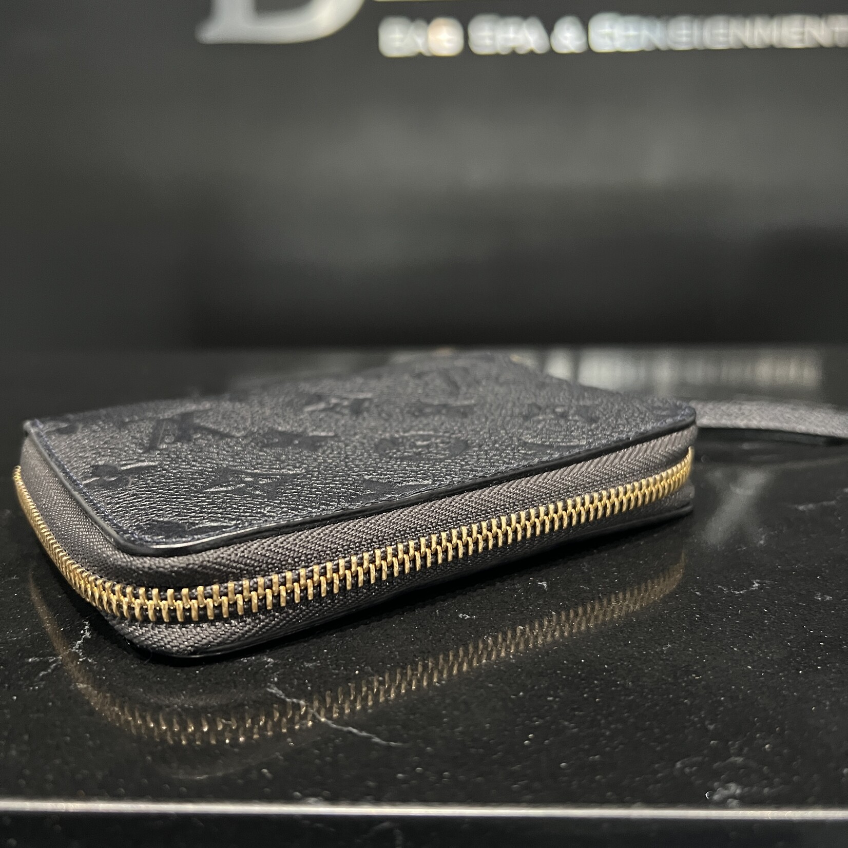 Louis Vuitton SOLD- Louis Vuitton Navy Empreinte Zippy Coin Wallet