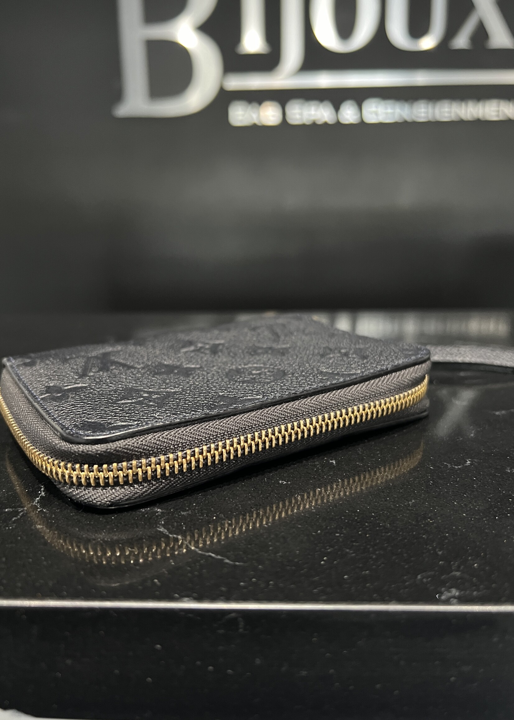 Louis Vuitton SOLD- Louis Vuitton Navy Empreinte Zippy Coin Wallet