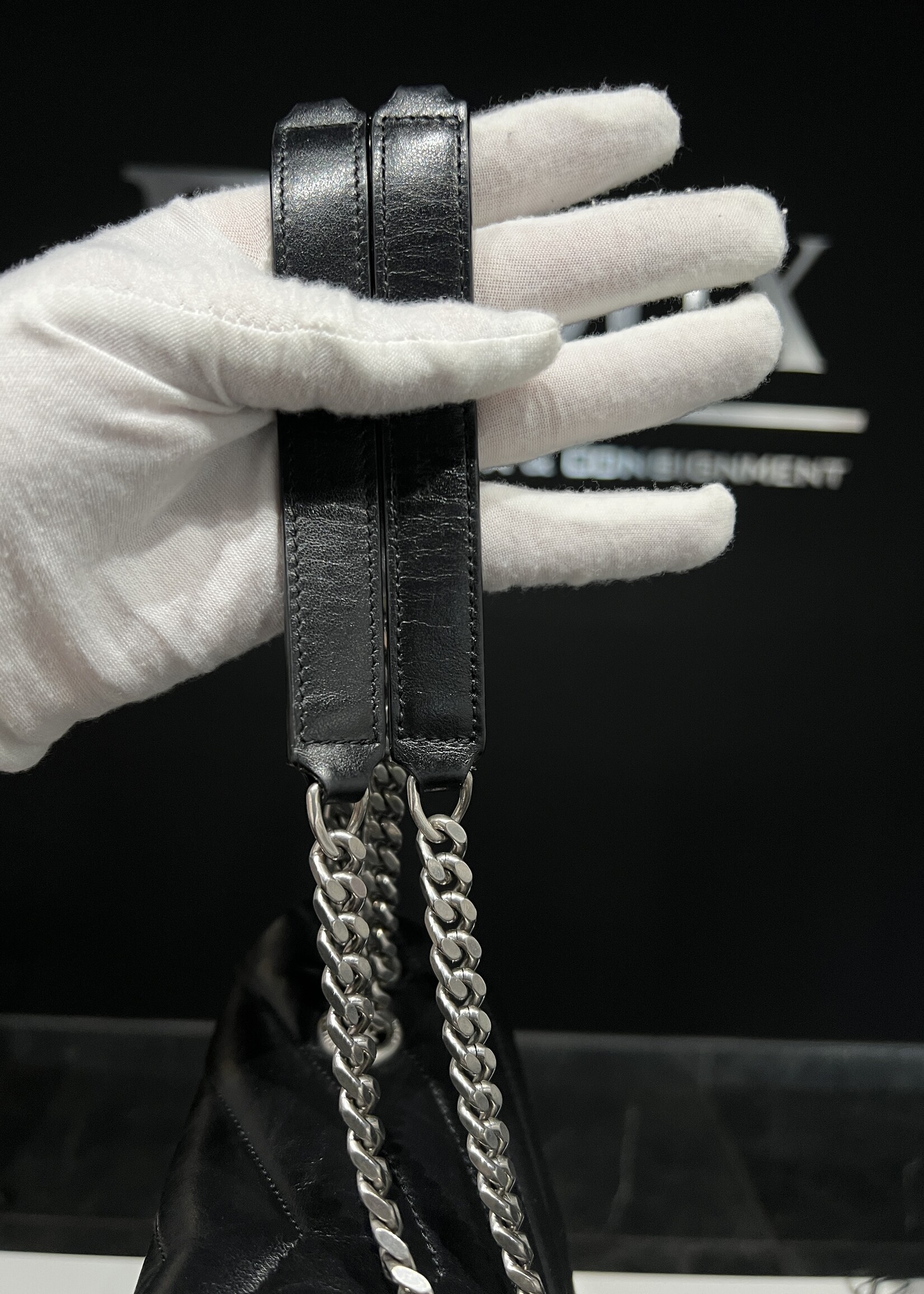 Saint Laurent SOLD - Saint Laurent Medium Black Lou Lou SHW