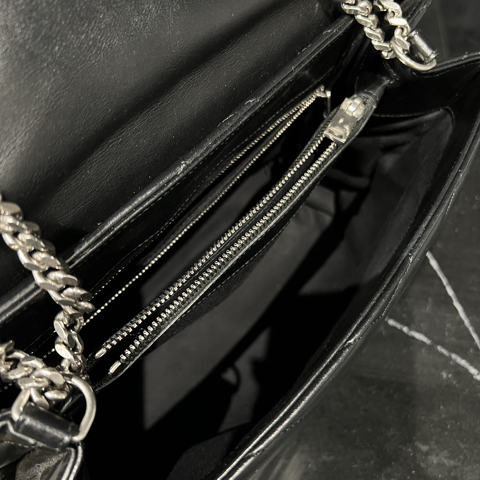 Saint Laurent SOLD - Saint Laurent Medium Black Lou Lou SHW