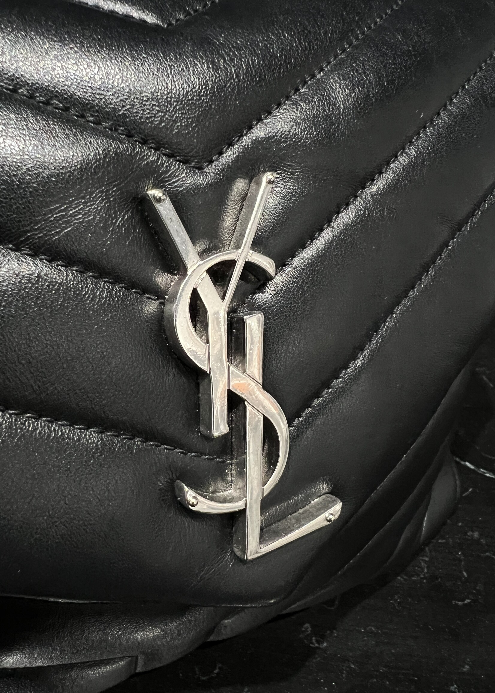 Saint Laurent SOLD - Saint Laurent Medium Black Lou Lou SHW
