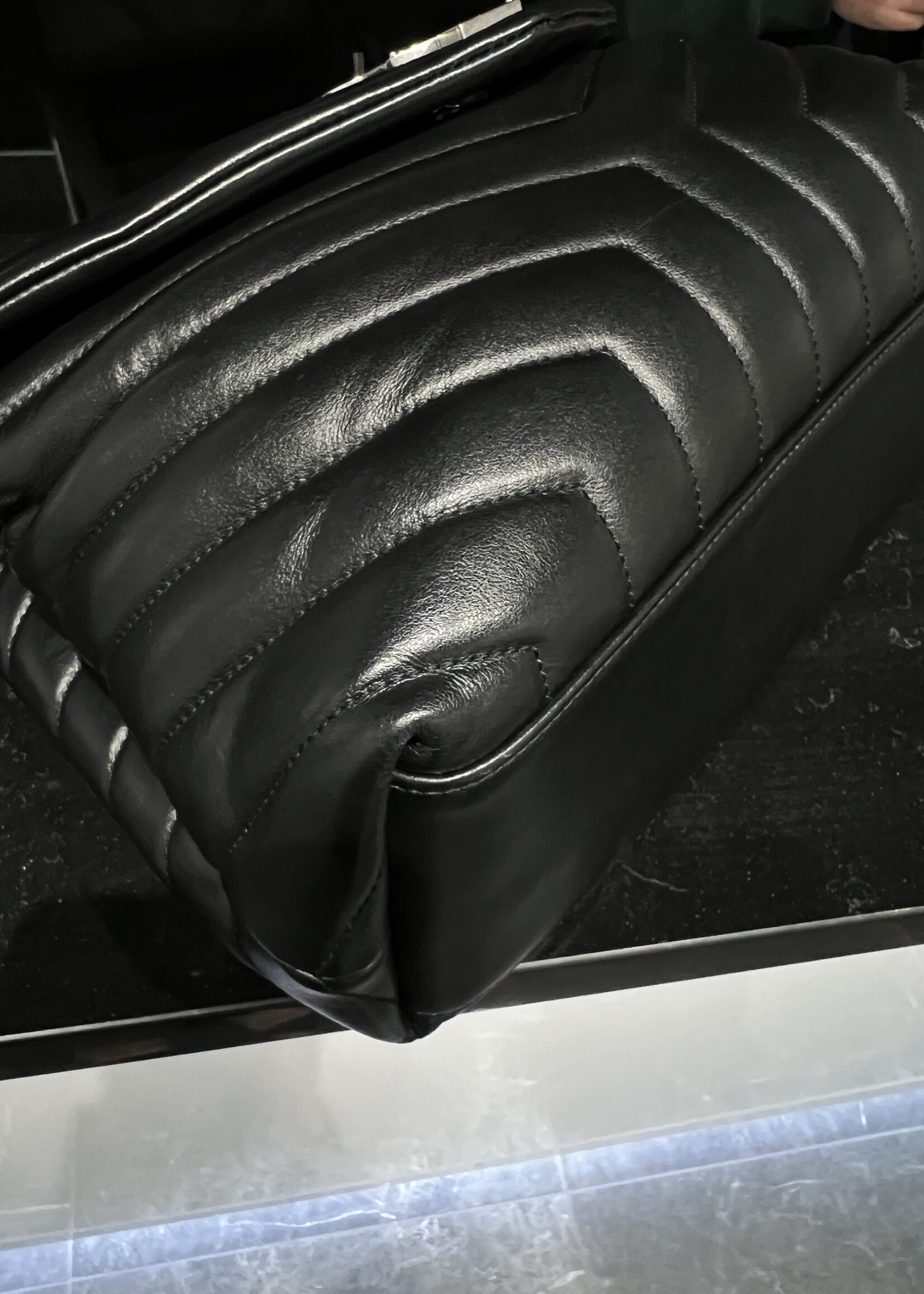 Saint Laurent SOLD - Saint Laurent Medium Black Lou Lou SHW