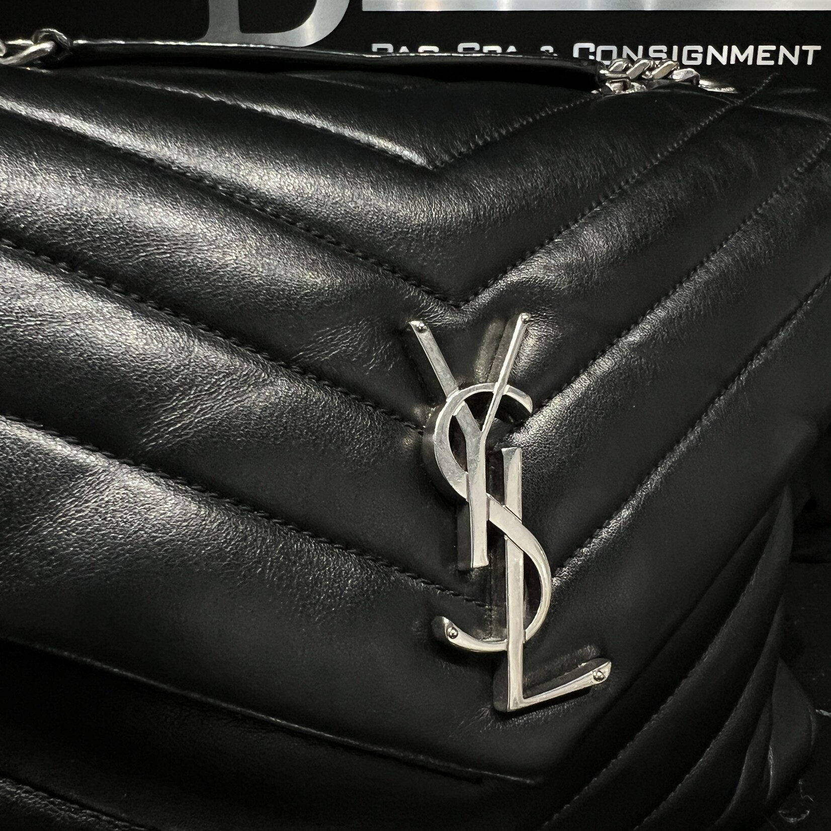 Saint Laurent SOLD - Saint Laurent Medium Black Lou Lou SHW
