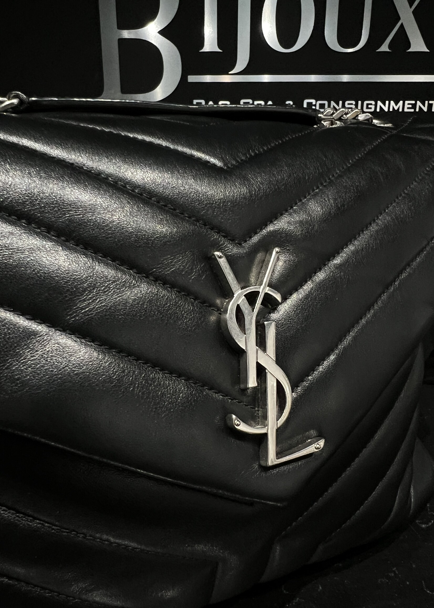 Saint Laurent SOLD - Saint Laurent Medium Black Lou Lou SHW
