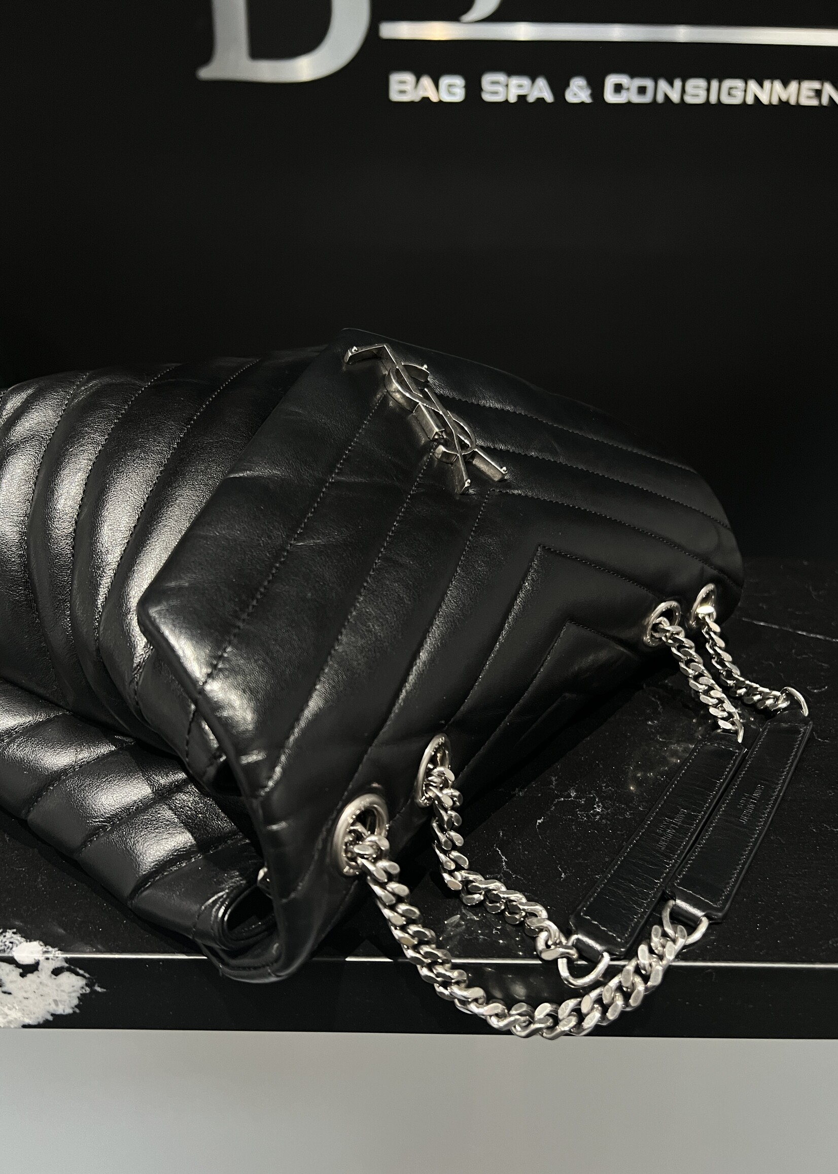 Saint Laurent SOLD - Saint Laurent Medium Black Lou Lou SHW