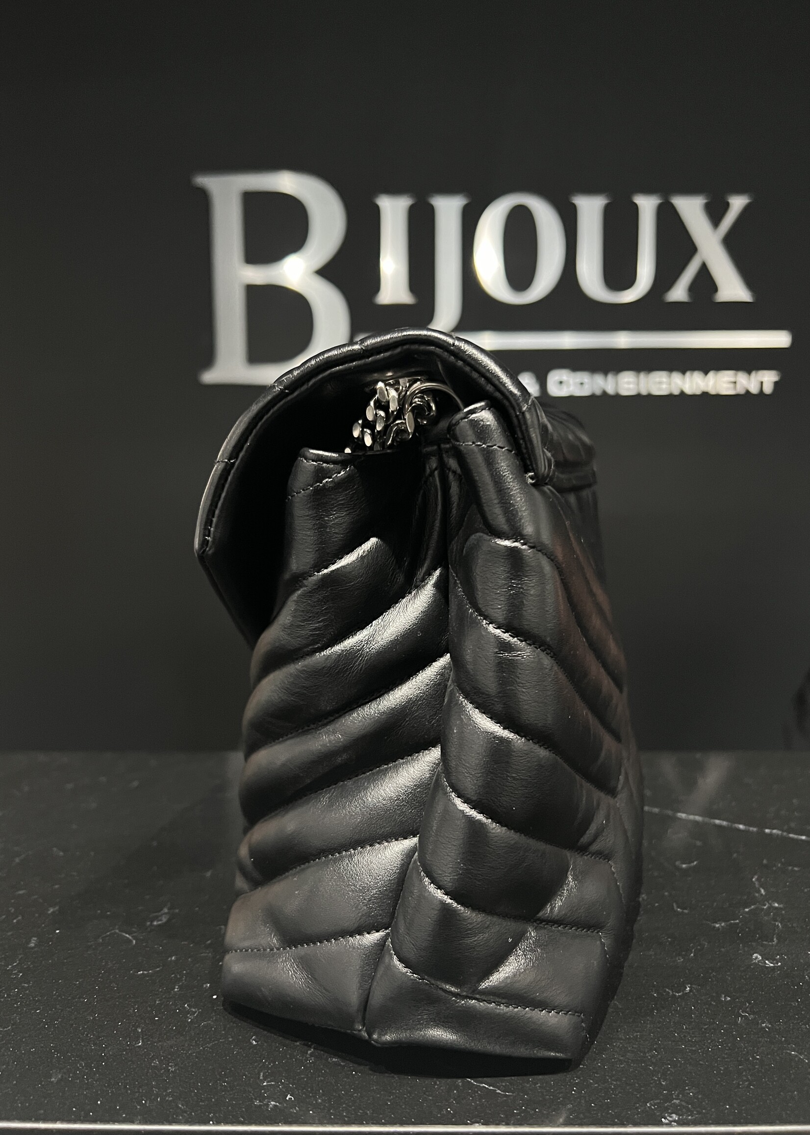 Saint Laurent SOLD - Saint Laurent Medium Black Lou Lou SHW