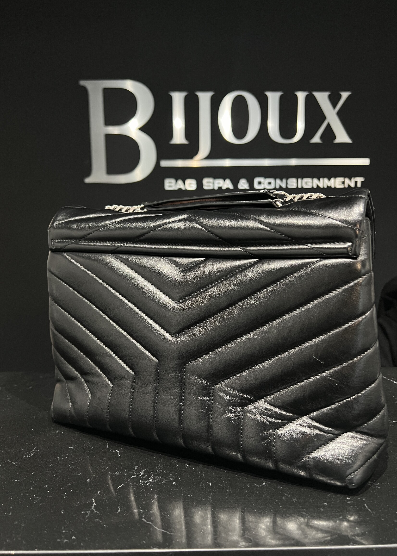 Saint Laurent SOLD - Saint Laurent Medium Black Lou Lou SHW