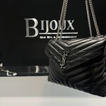 Saint Laurent SOLD - Saint Laurent Medium Black Lou Lou SHW