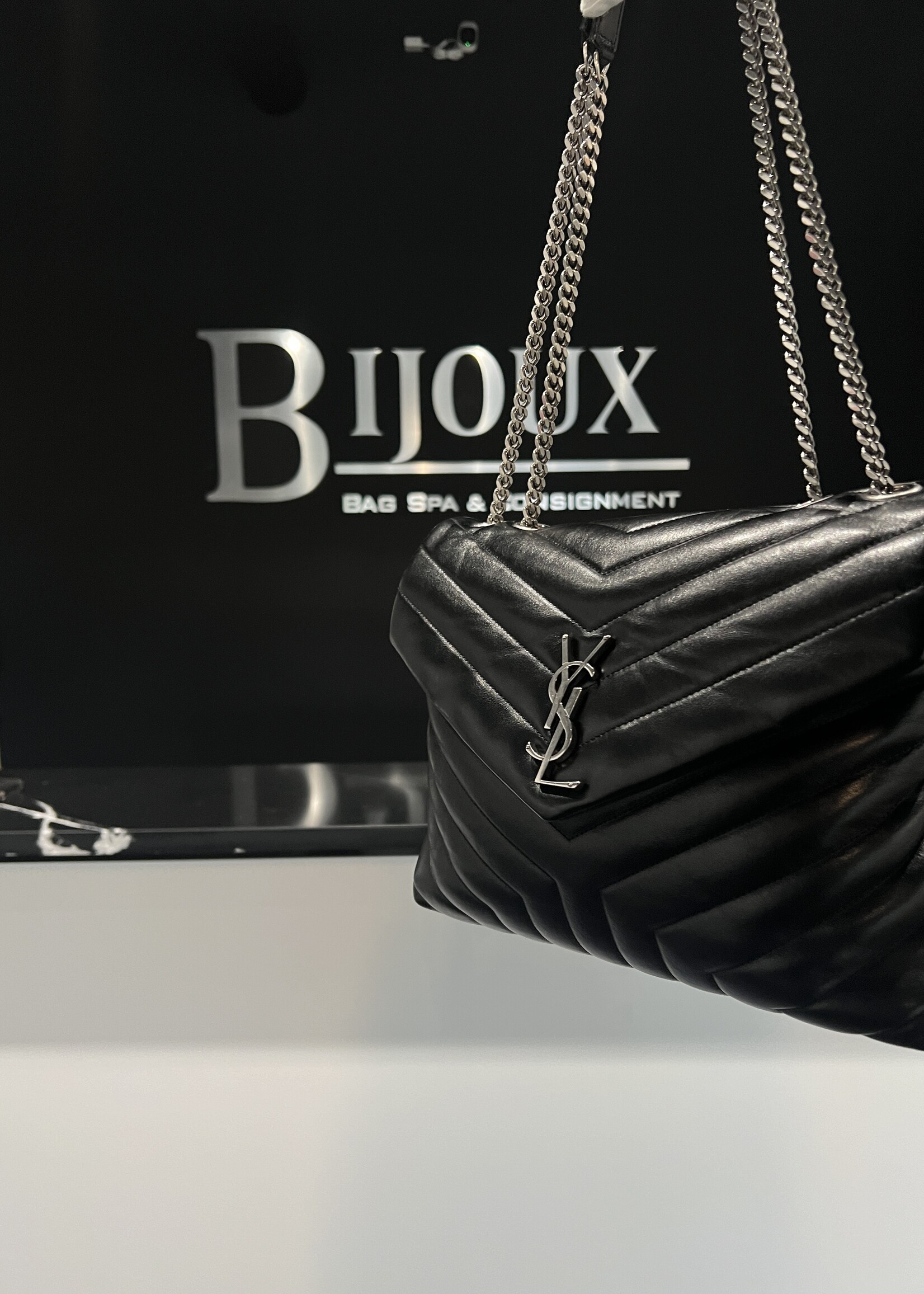 Saint Laurent SOLD - Saint Laurent Medium Black Lou Lou SHW