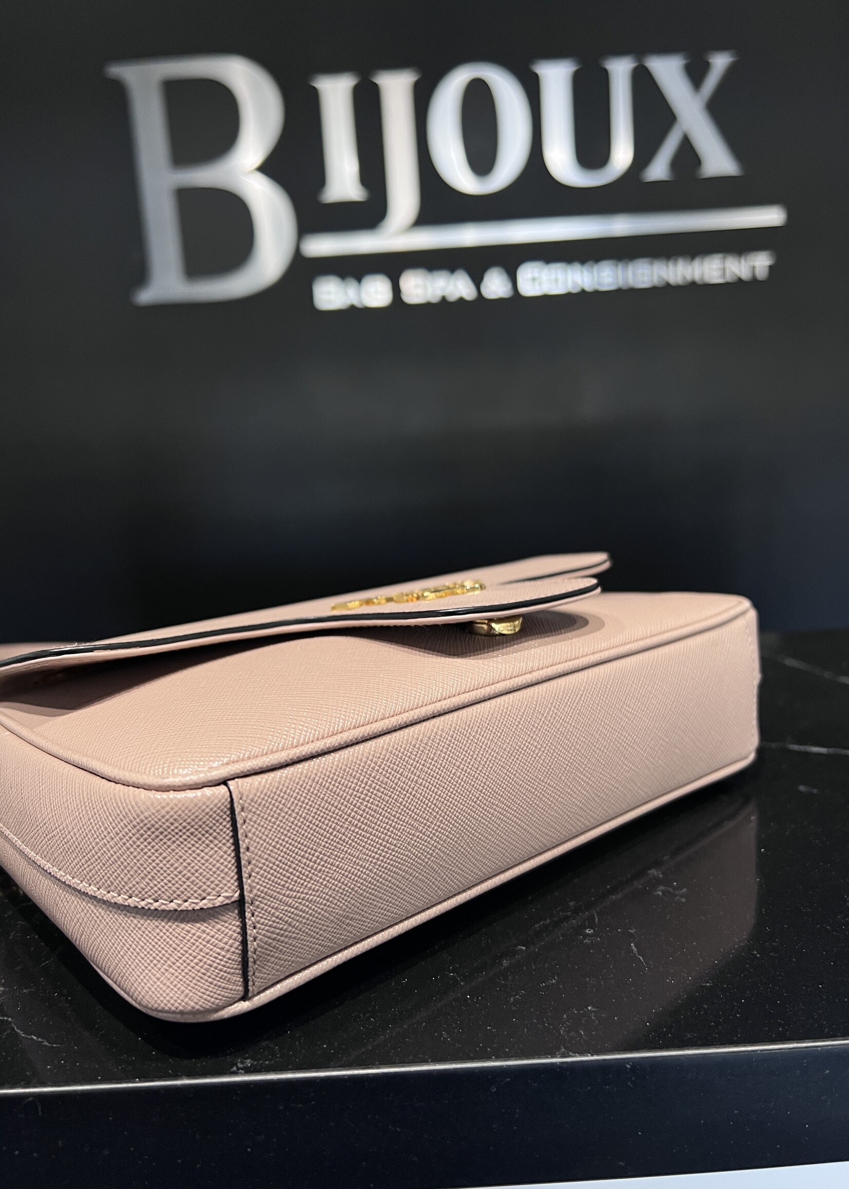 Prada SOLD- Prada Pattina Gold Chain Cross Body