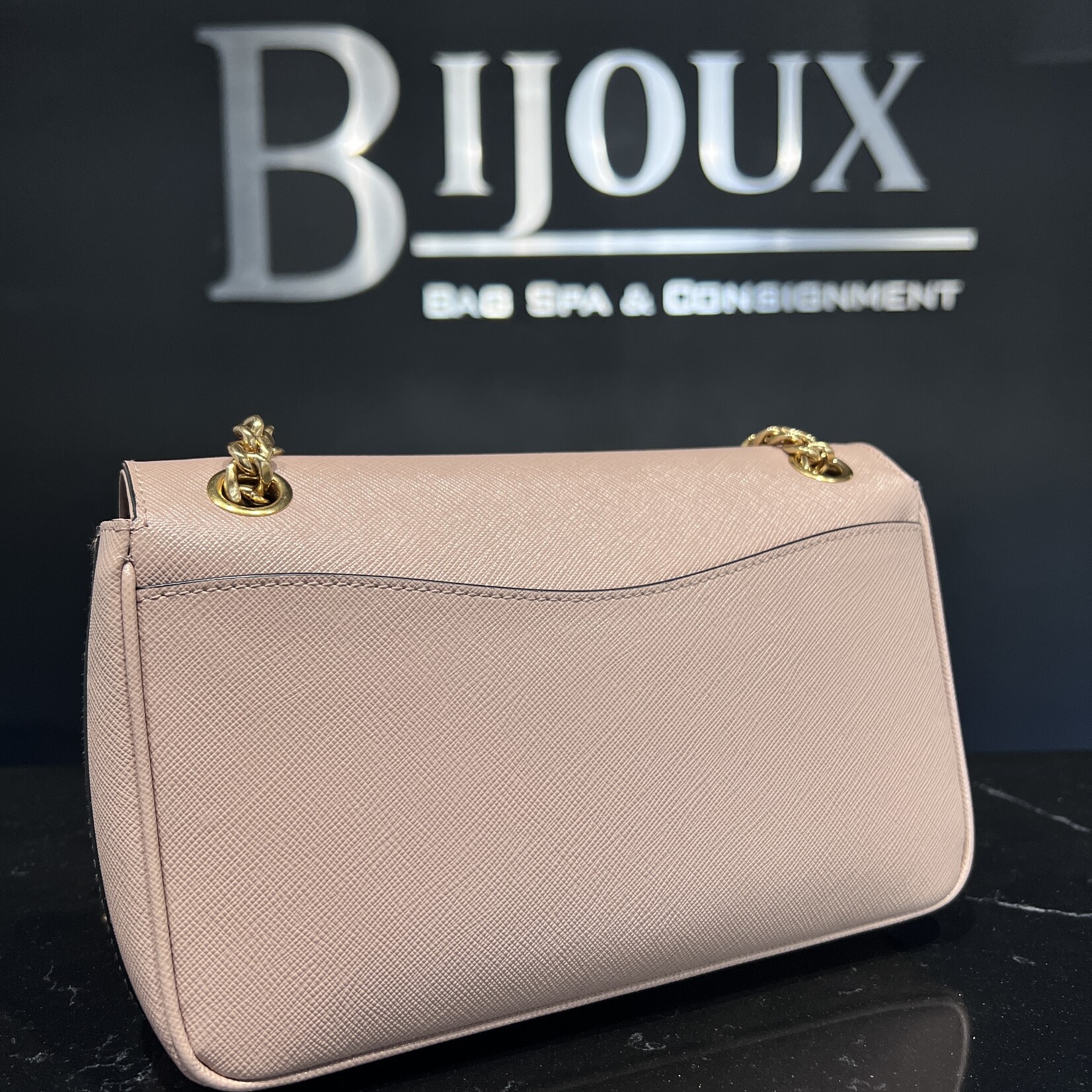 Prada SOLD- Prada Pattina Gold Chain Cross Body
