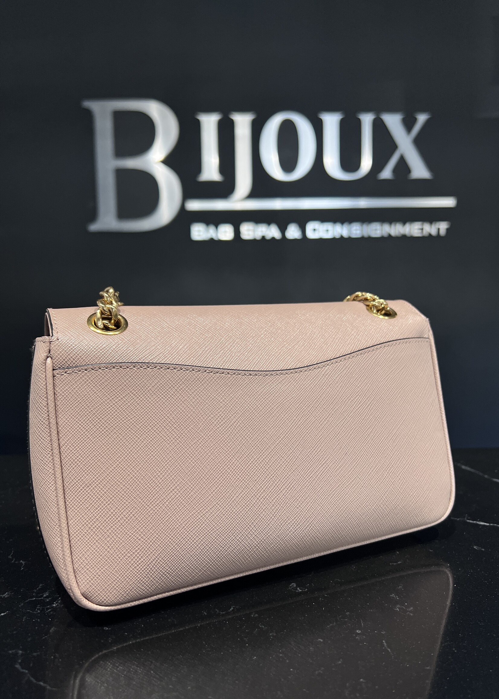 Prada SOLD- Prada Pattina Gold Chain Cross Body