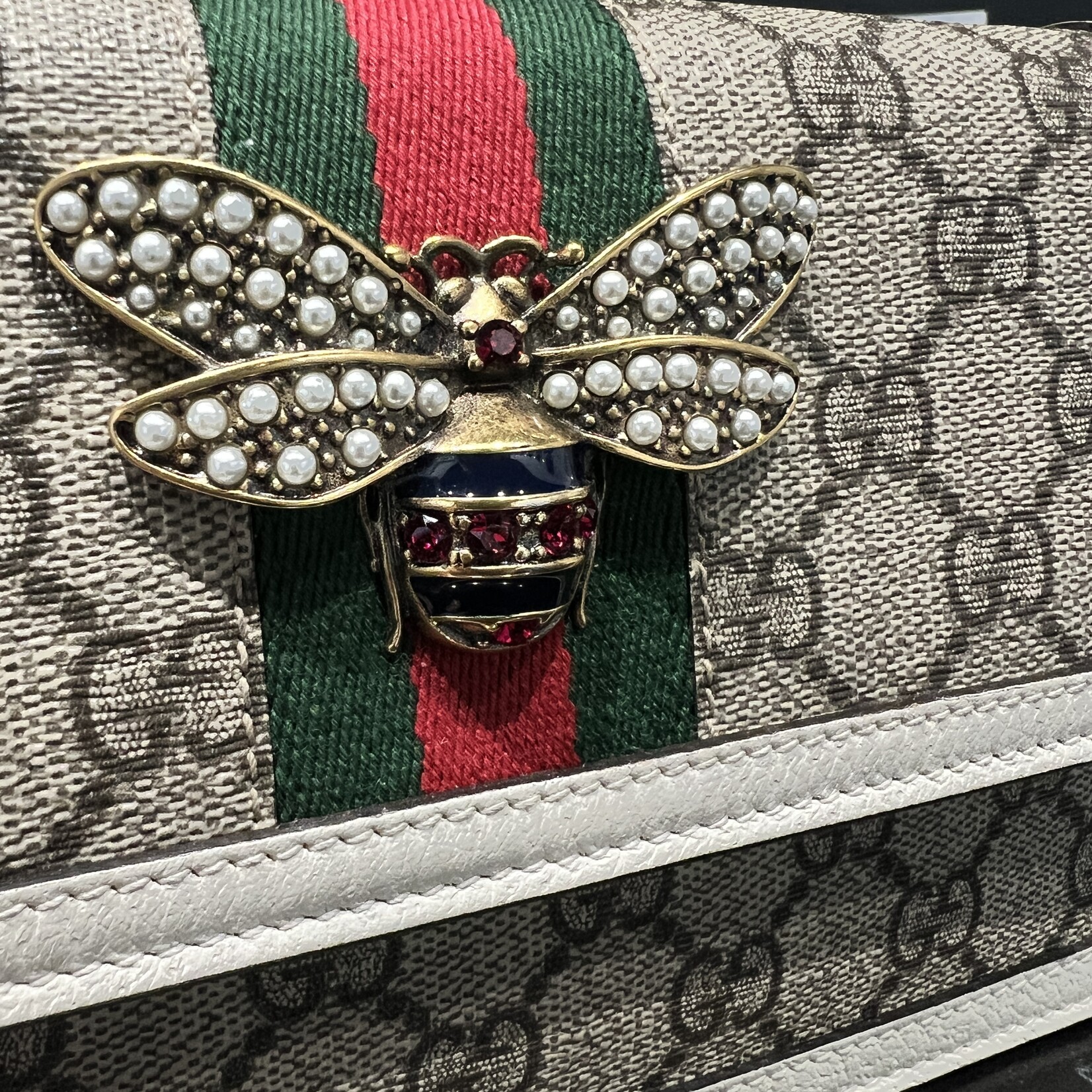 Gucci Queen Bee Margaret WOC Bijoux Bag Spa Consignment