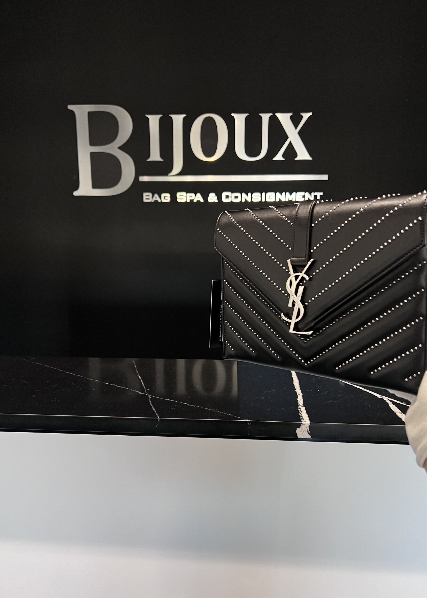 Saint Laurent SOLD- Saint Laurent Studded Envelope