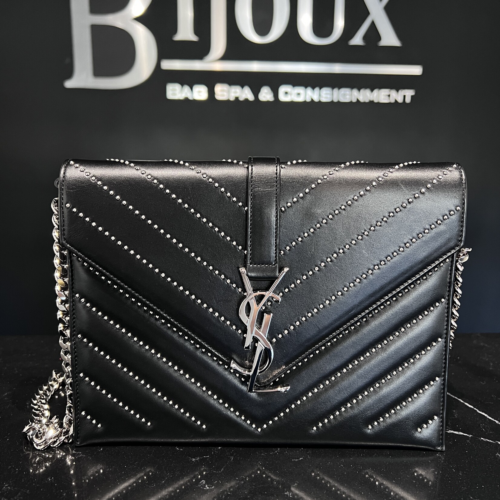 Saint Laurent SOLD- Saint Laurent Studded Envelope