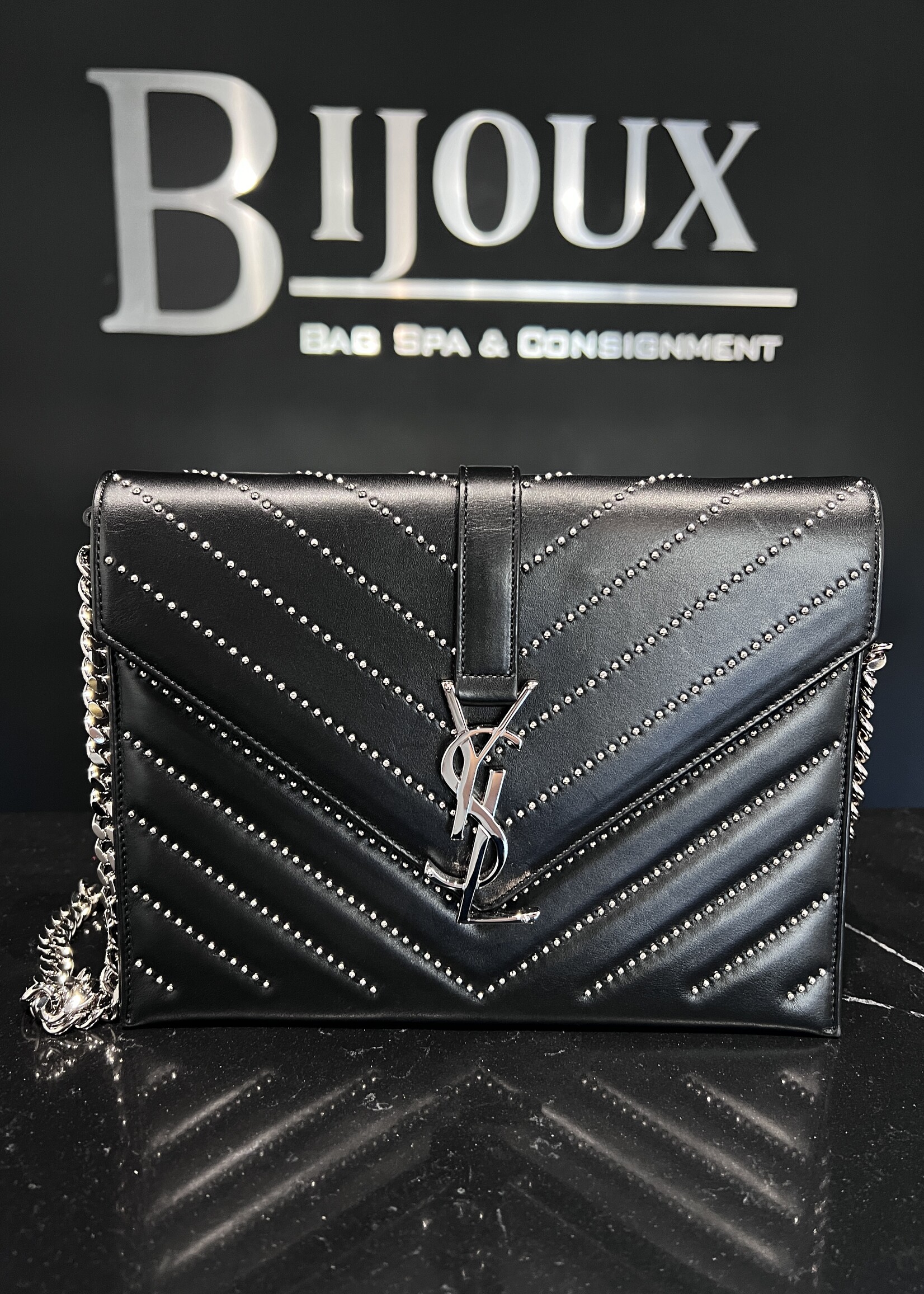 Saint Laurent SOLD- Saint Laurent Studded Envelope