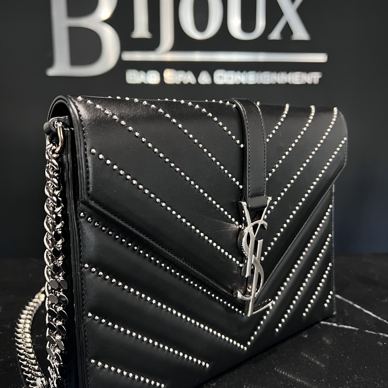 Saint Laurent SOLD- Saint Laurent Studded Envelope