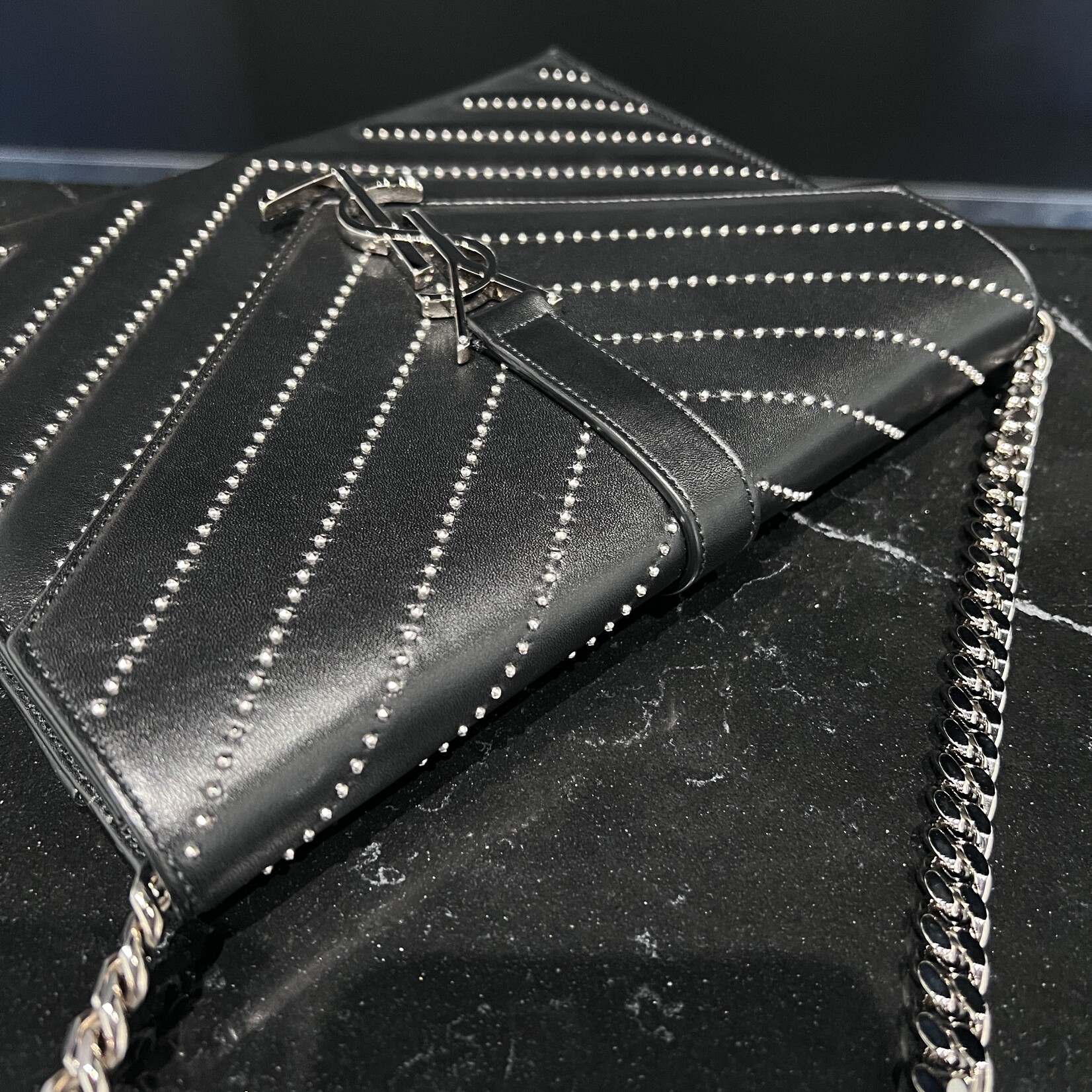 Saint Laurent SOLD- Saint Laurent Studded Envelope