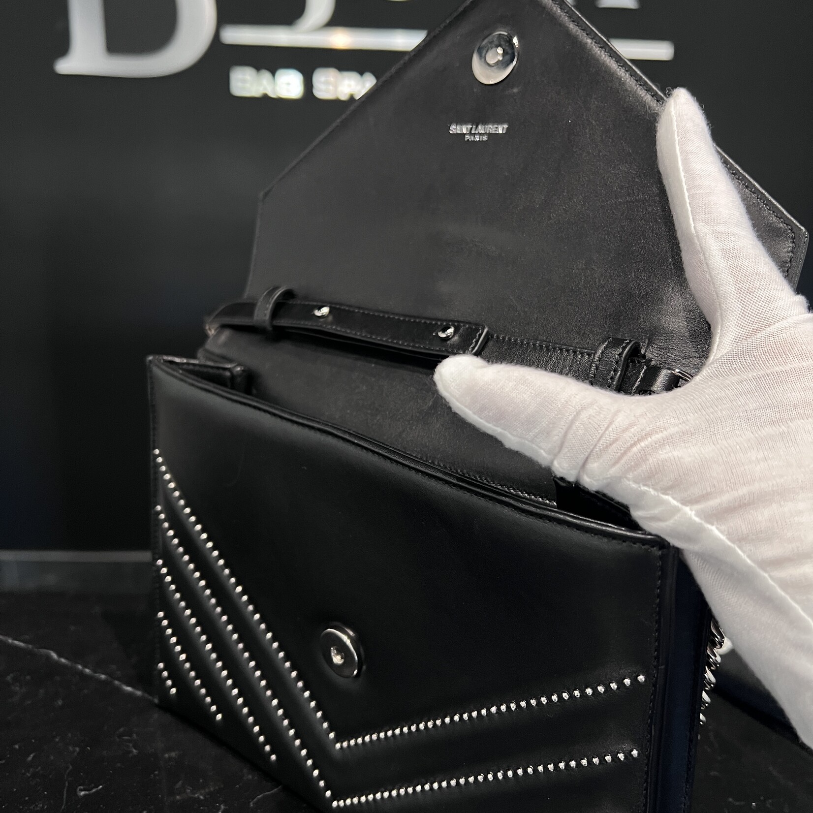 Saint Laurent SOLD- Saint Laurent Studded Envelope