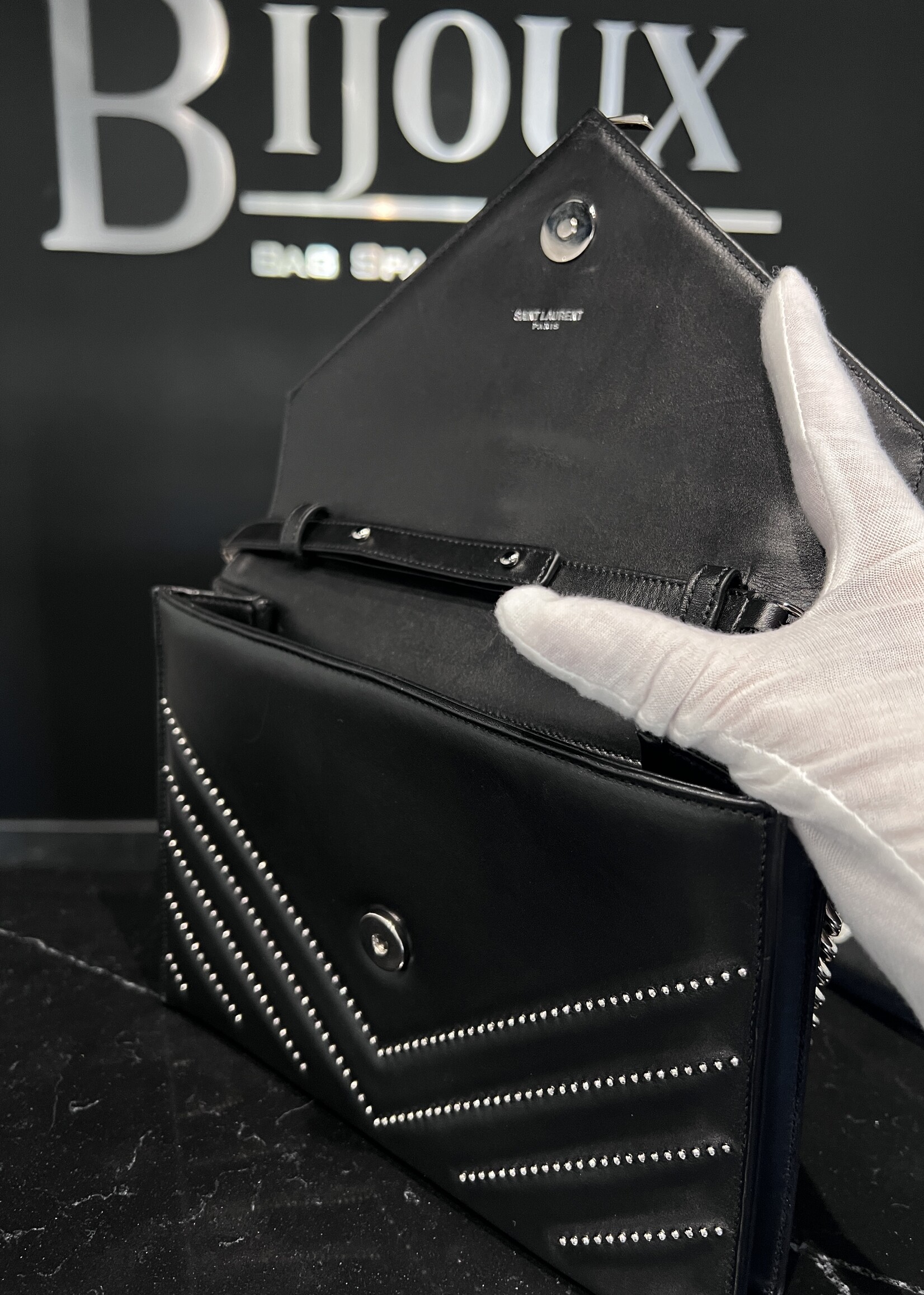 Saint Laurent SOLD- Saint Laurent Studded Envelope