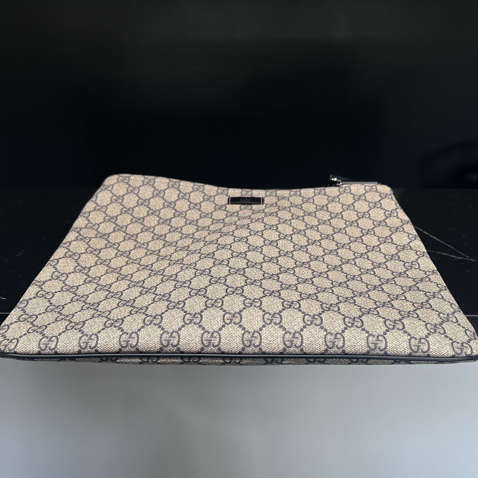 Gucci SOLD- Gucci Flat Navy Messenger
