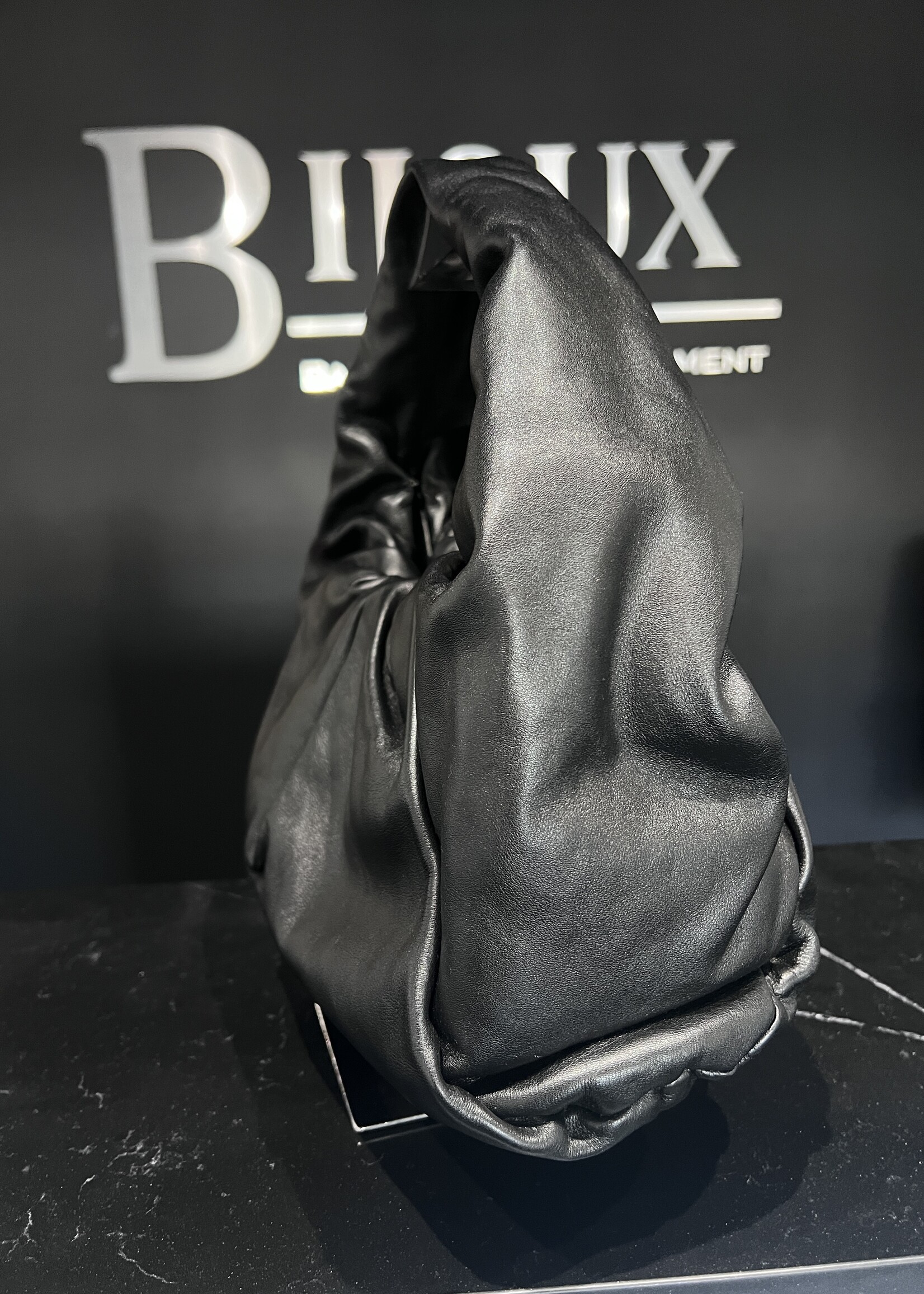 Bottega Veneta SOLD- Bottega Venetta Black Shoulder Pouch