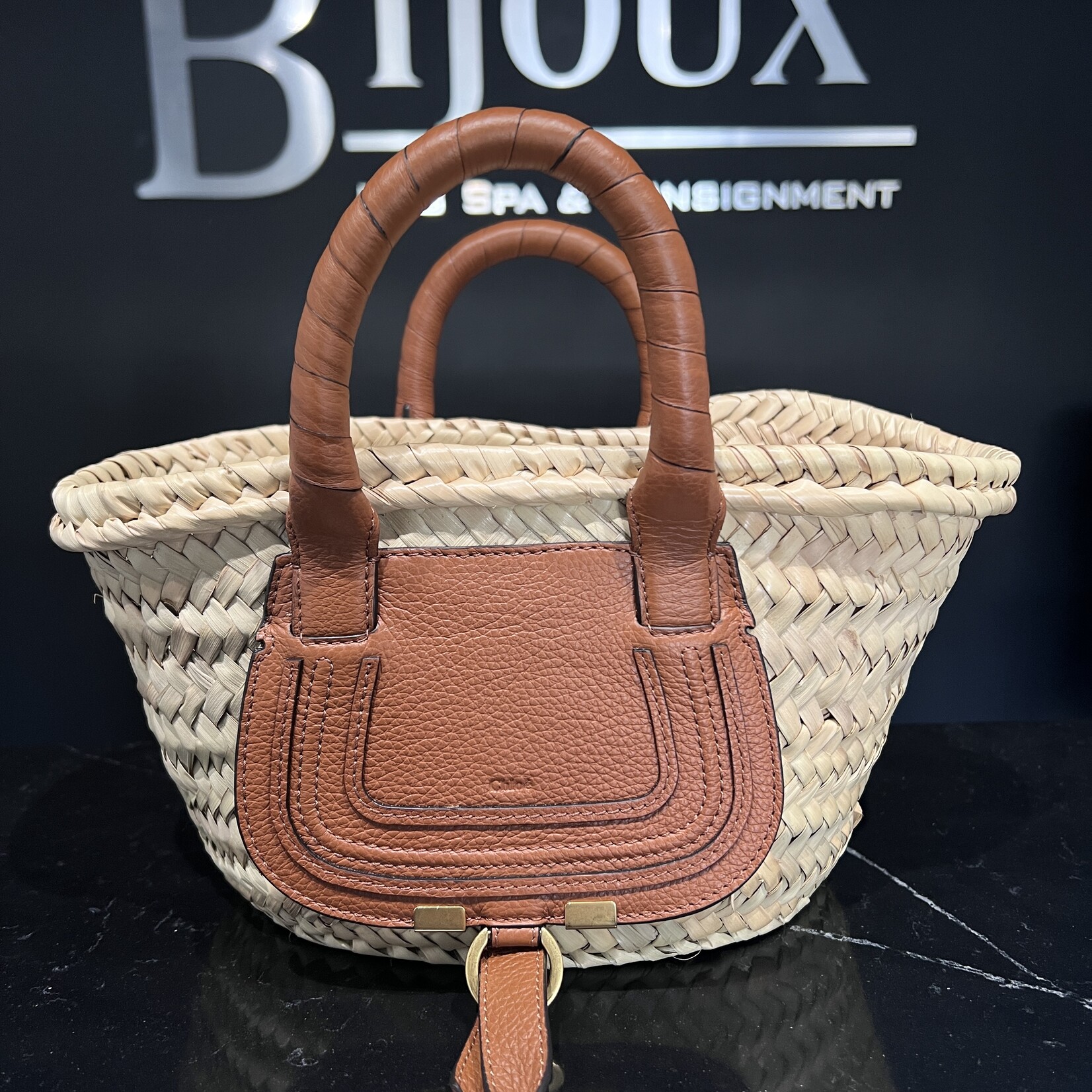 Chloe Chloe Mini Raffia Tote