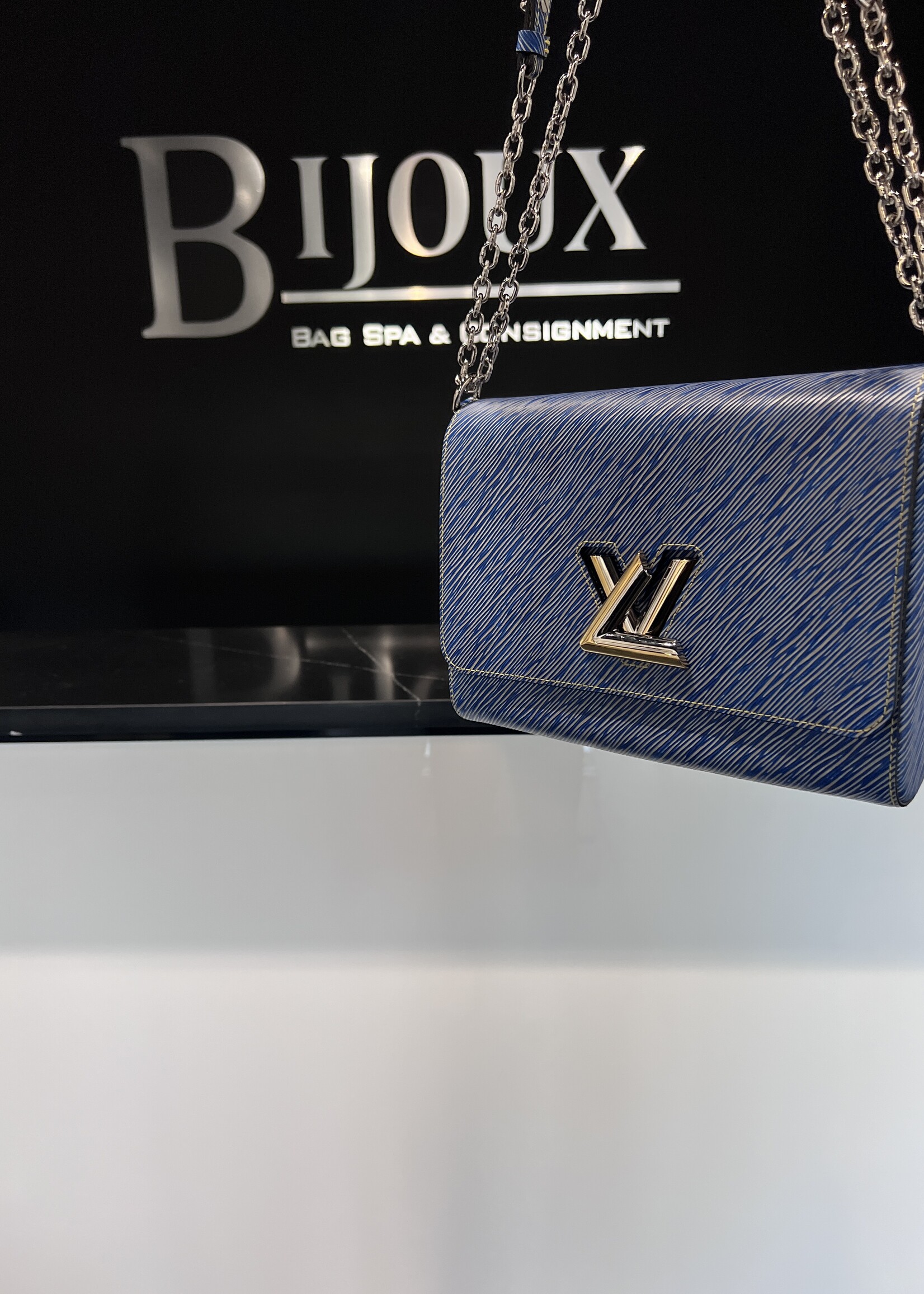 Louis Vuitton SOLD- Louis Vuitton Blue Twist MM