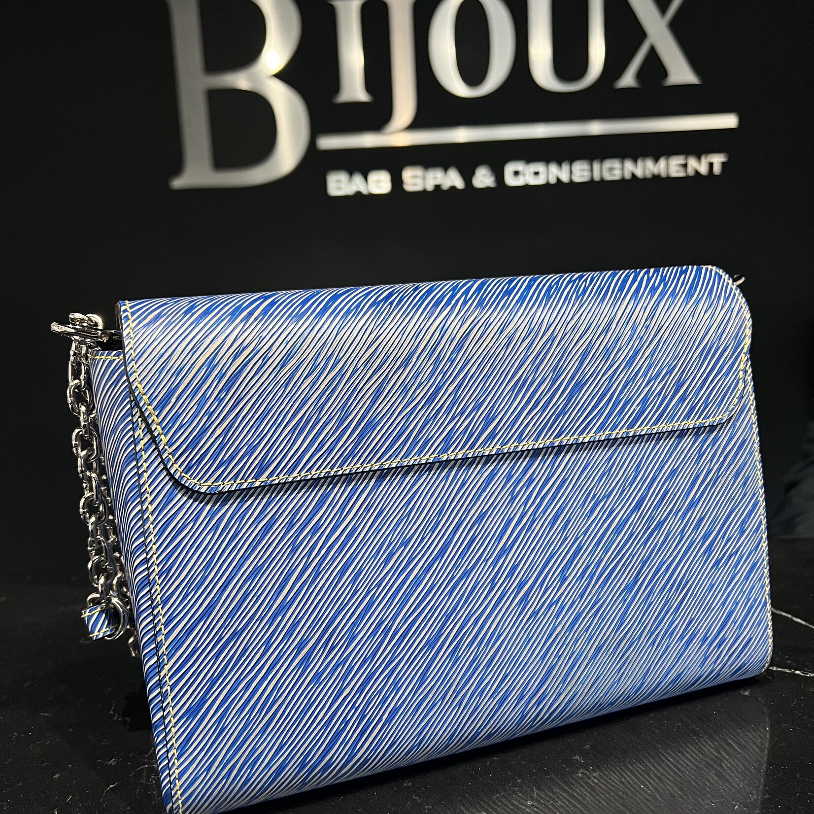 Louis Vuitton SOLD- Louis Vuitton Blue Twist MM