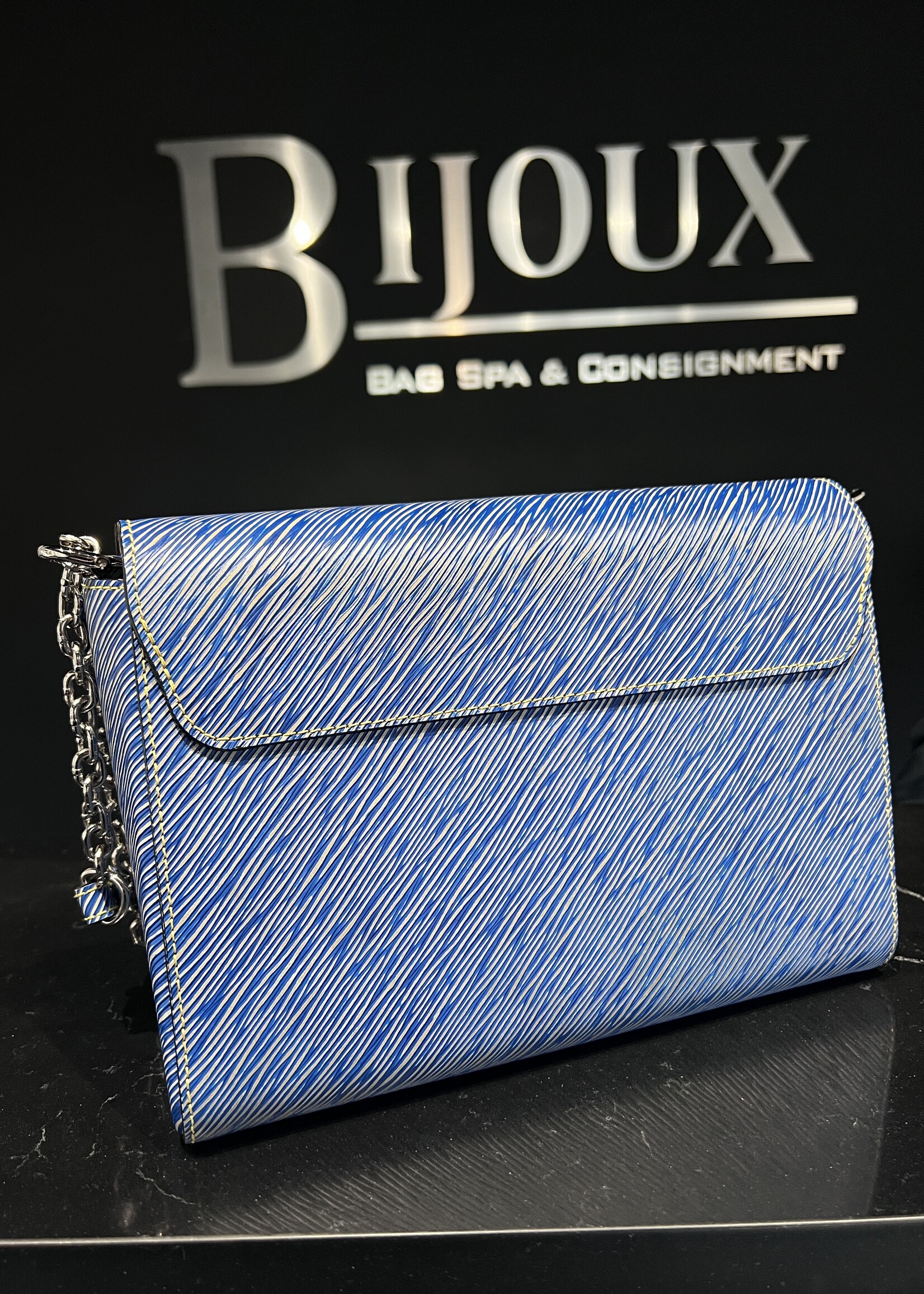 Louis Vuitton SOLD- Louis Vuitton Blue Twist MM