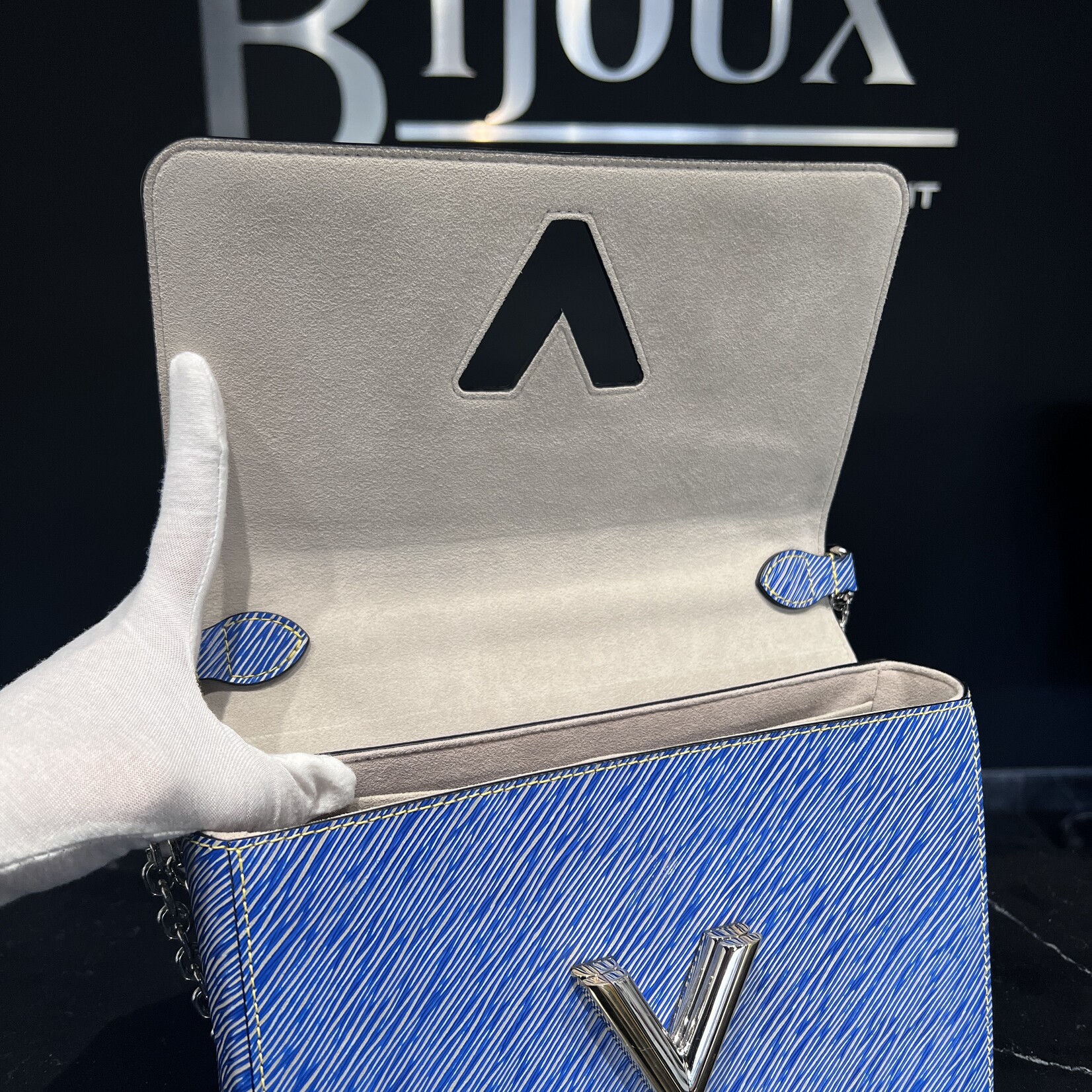 Louis Vuitton SOLD- Louis Vuitton Blue Twist MM