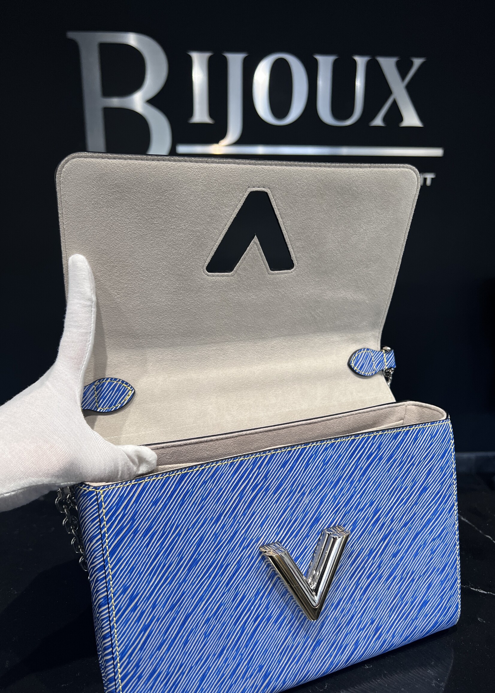 Louis Vuitton SOLD- Louis Vuitton Blue Twist MM