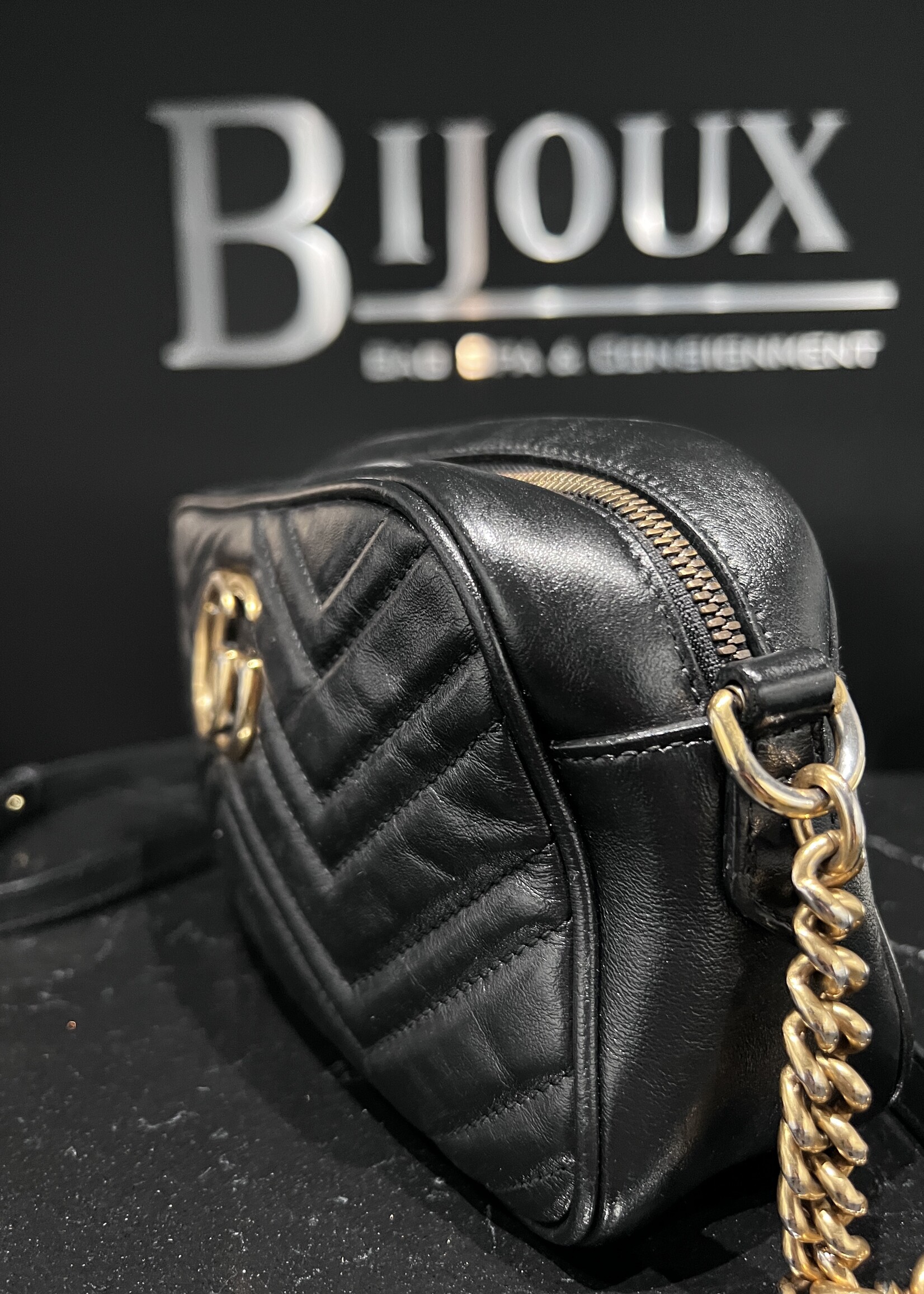 Gucci SOLD- Gucci Black Marmont Crossbody Bag