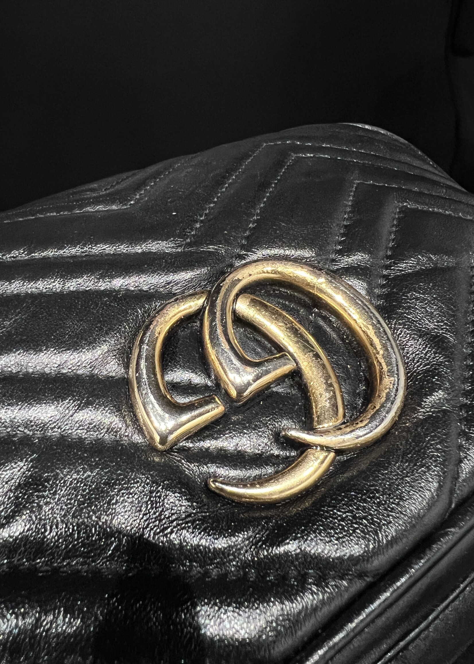 Gucci SOLD- Gucci Black Marmont Crossbody Bag