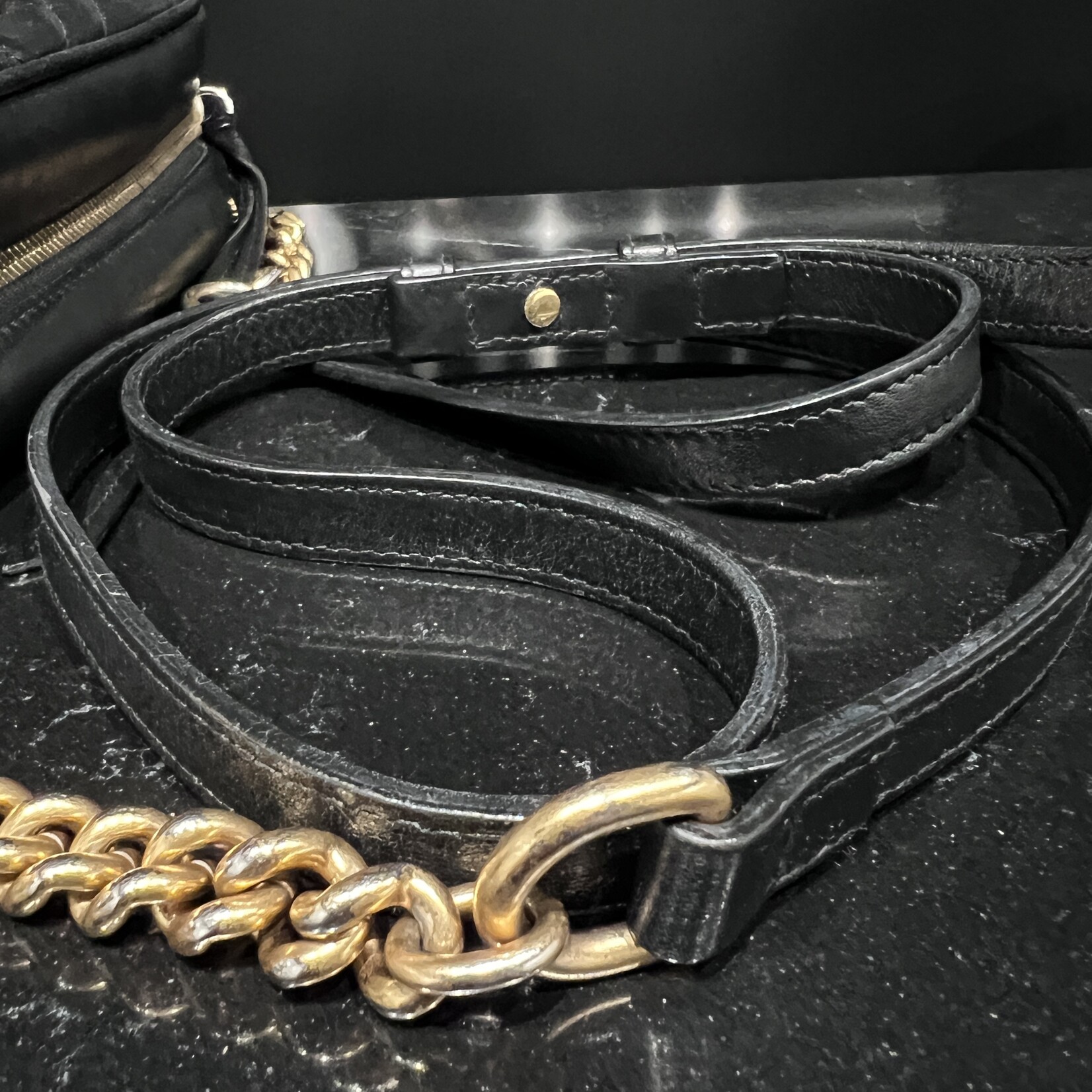 Gucci SOLD- Gucci Black Marmont Crossbody Bag