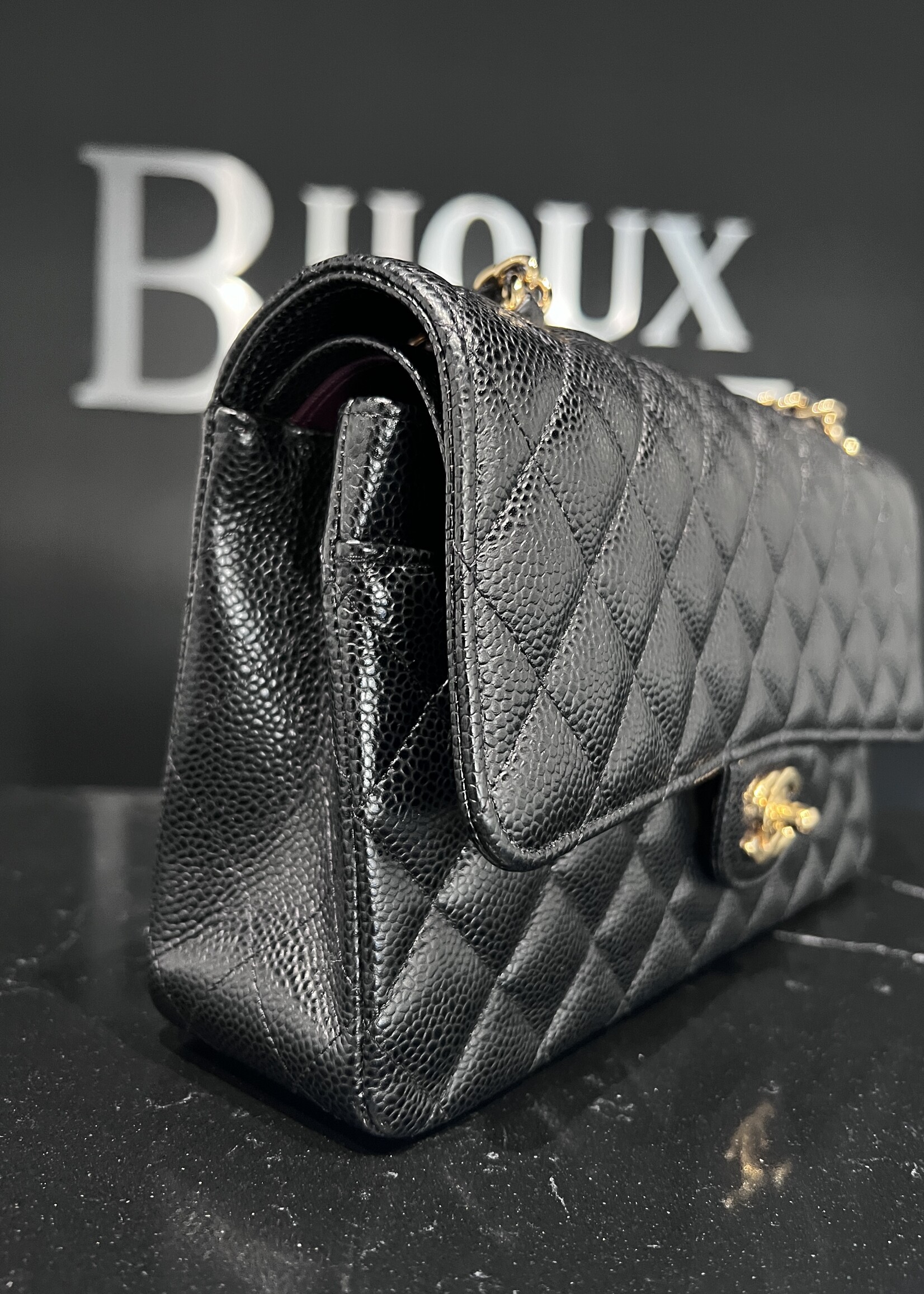 Chanel SOLD - Chanel Classic Medium Flap Black- GHW