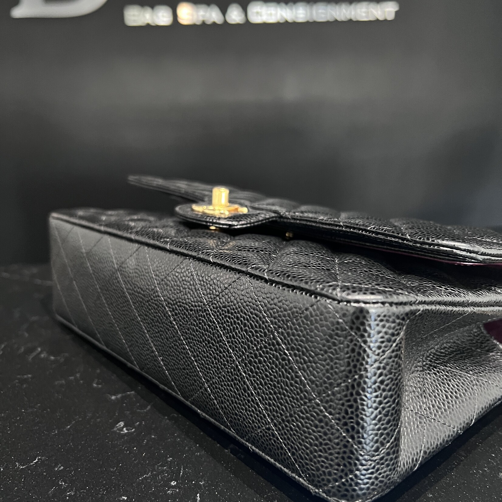 Chanel SOLD- Chanel Medium Caviar Classic Flap Black GHW