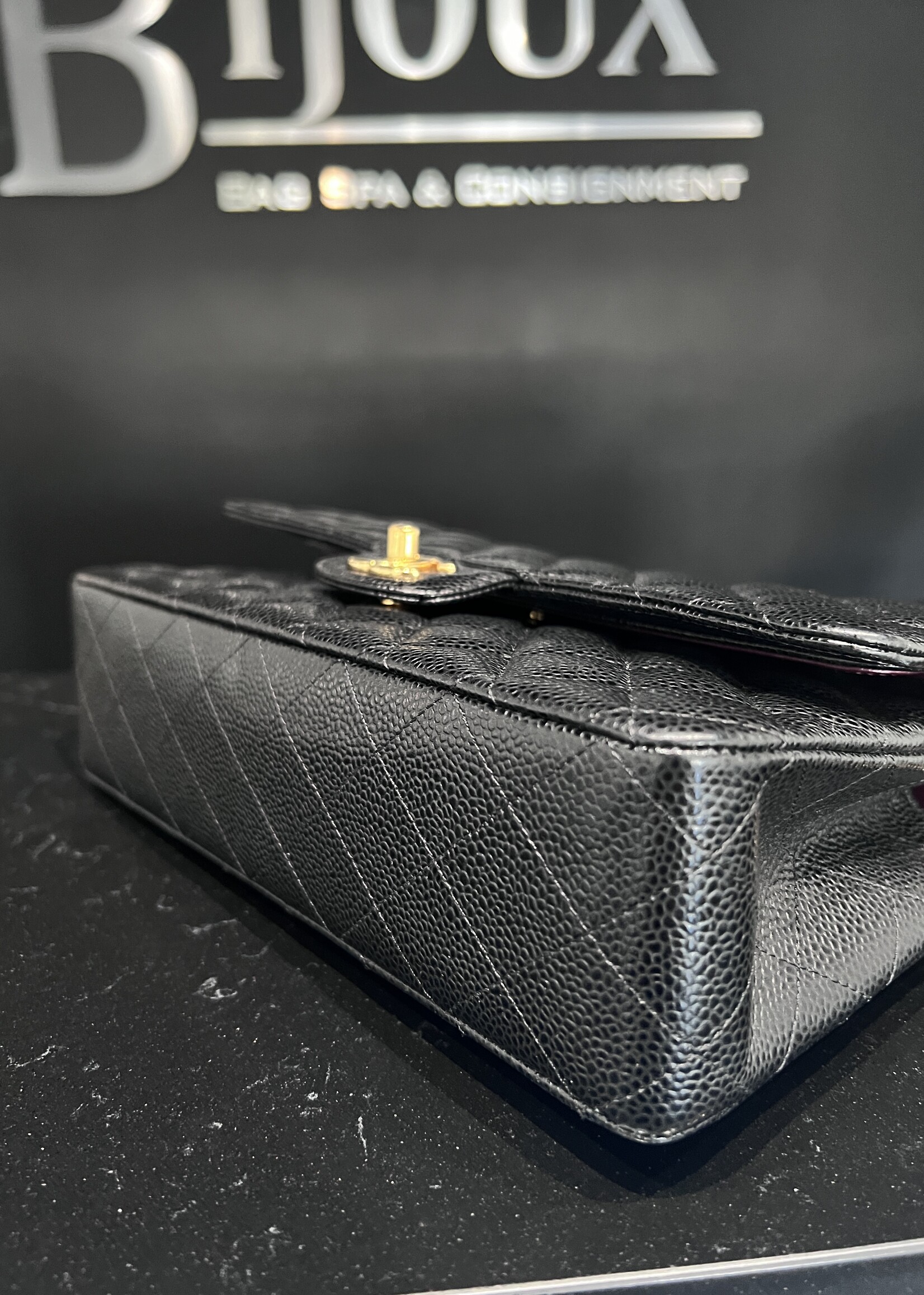 Chanel SOLD- Chanel Medium Caviar Classic Flap Black GHW