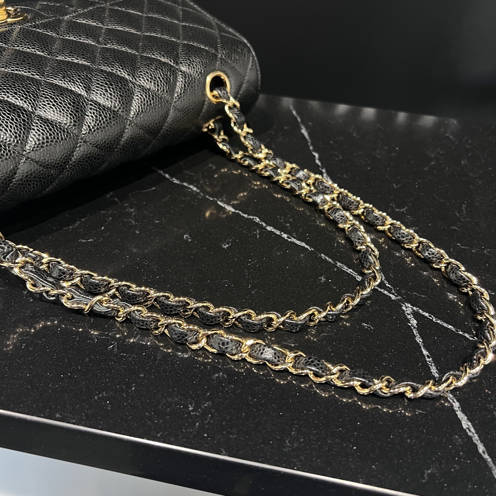 Chanel SOLD- Chanel Medium Caviar Classic Flap Black GHW