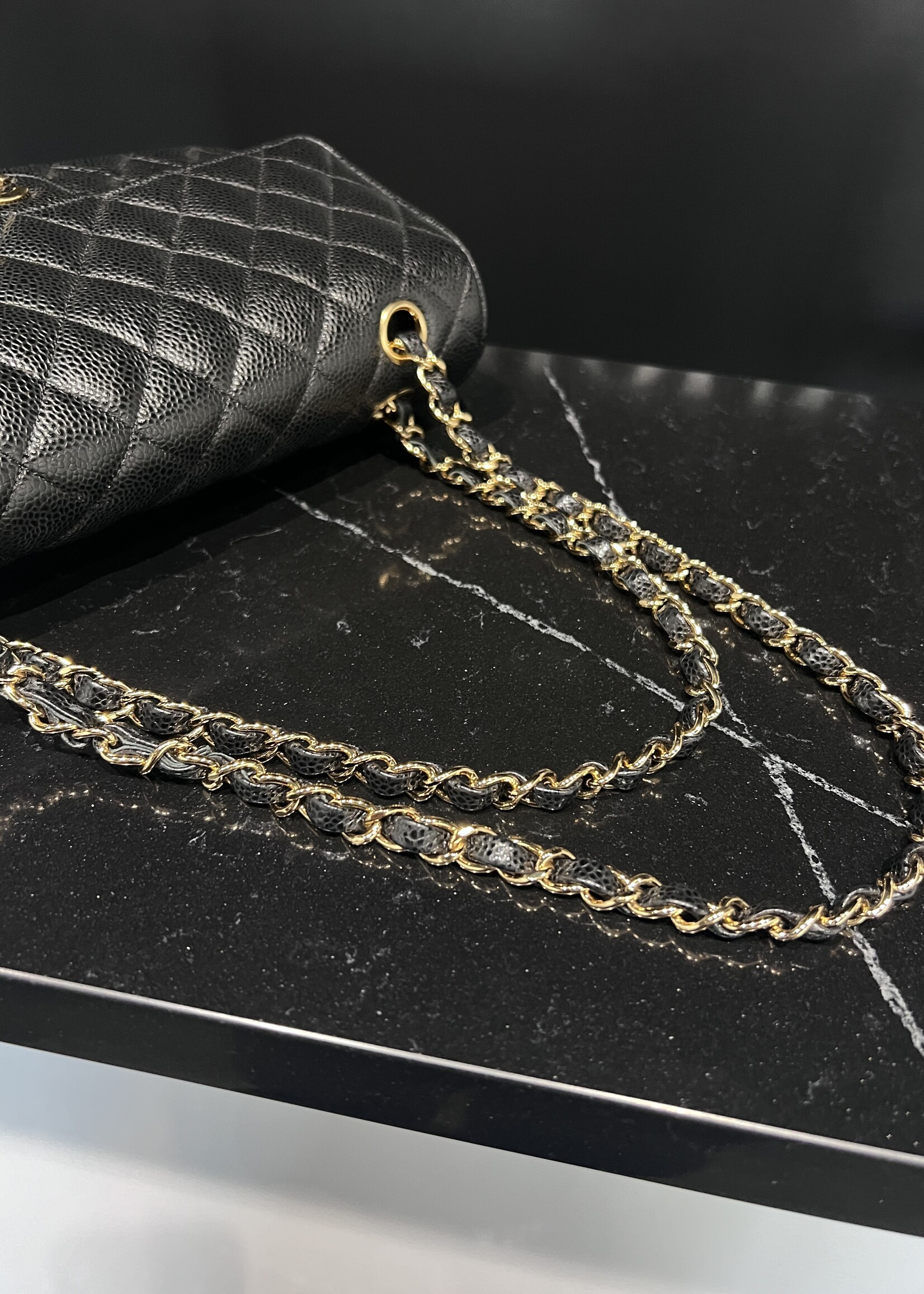 Chanel SOLD- Chanel Medium Caviar Classic Flap Black GHW