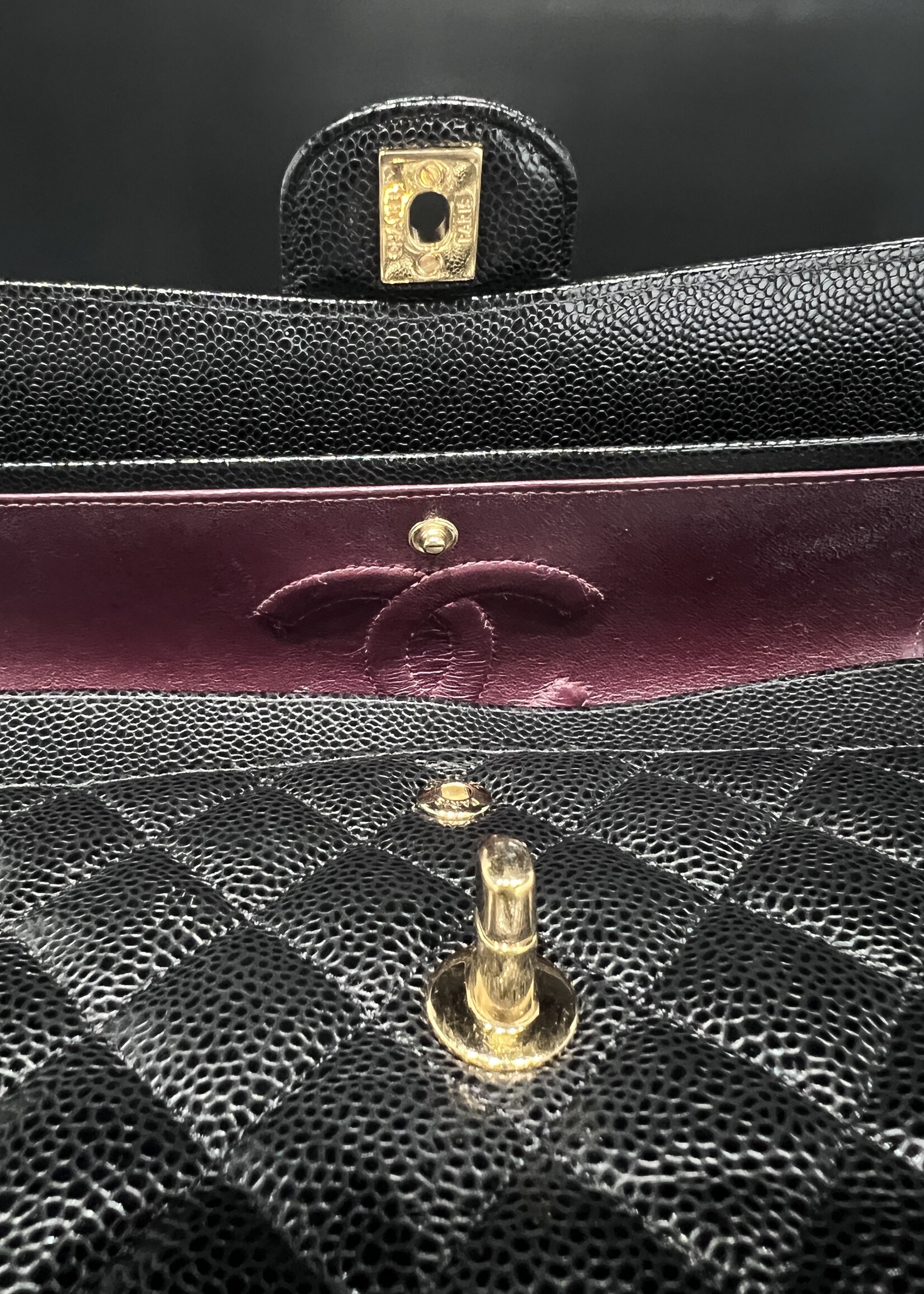Chanel SOLD- Chanel Medium Caviar Classic Flap Black GHW