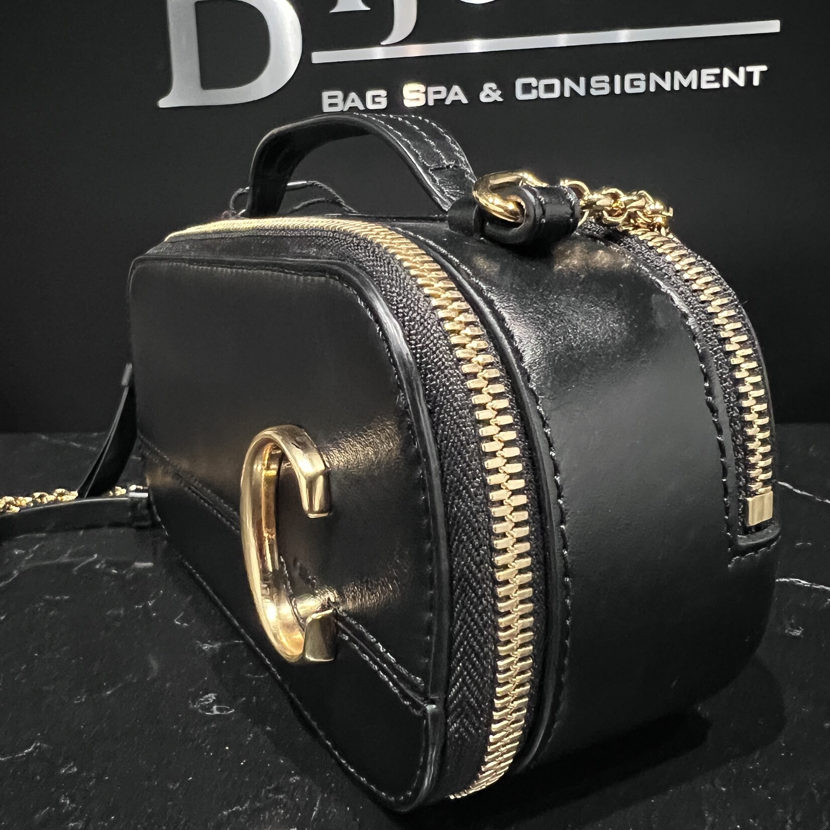 Chloe SOLD- Chloe C Crossbody Black GHW