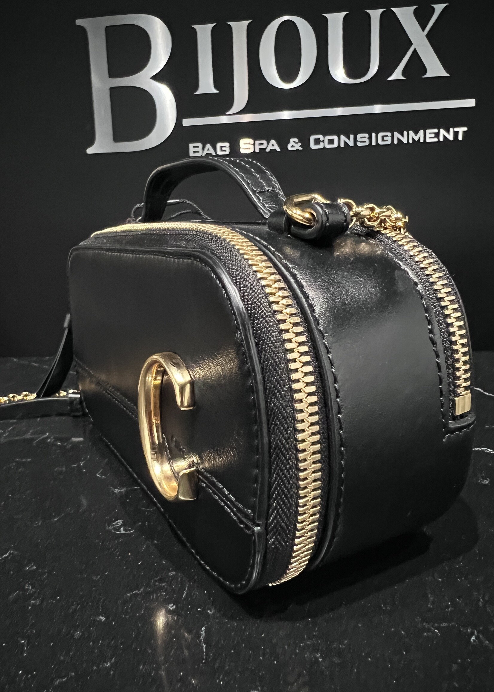 Chloe SOLD- Chloe C Crossbody Black GHW