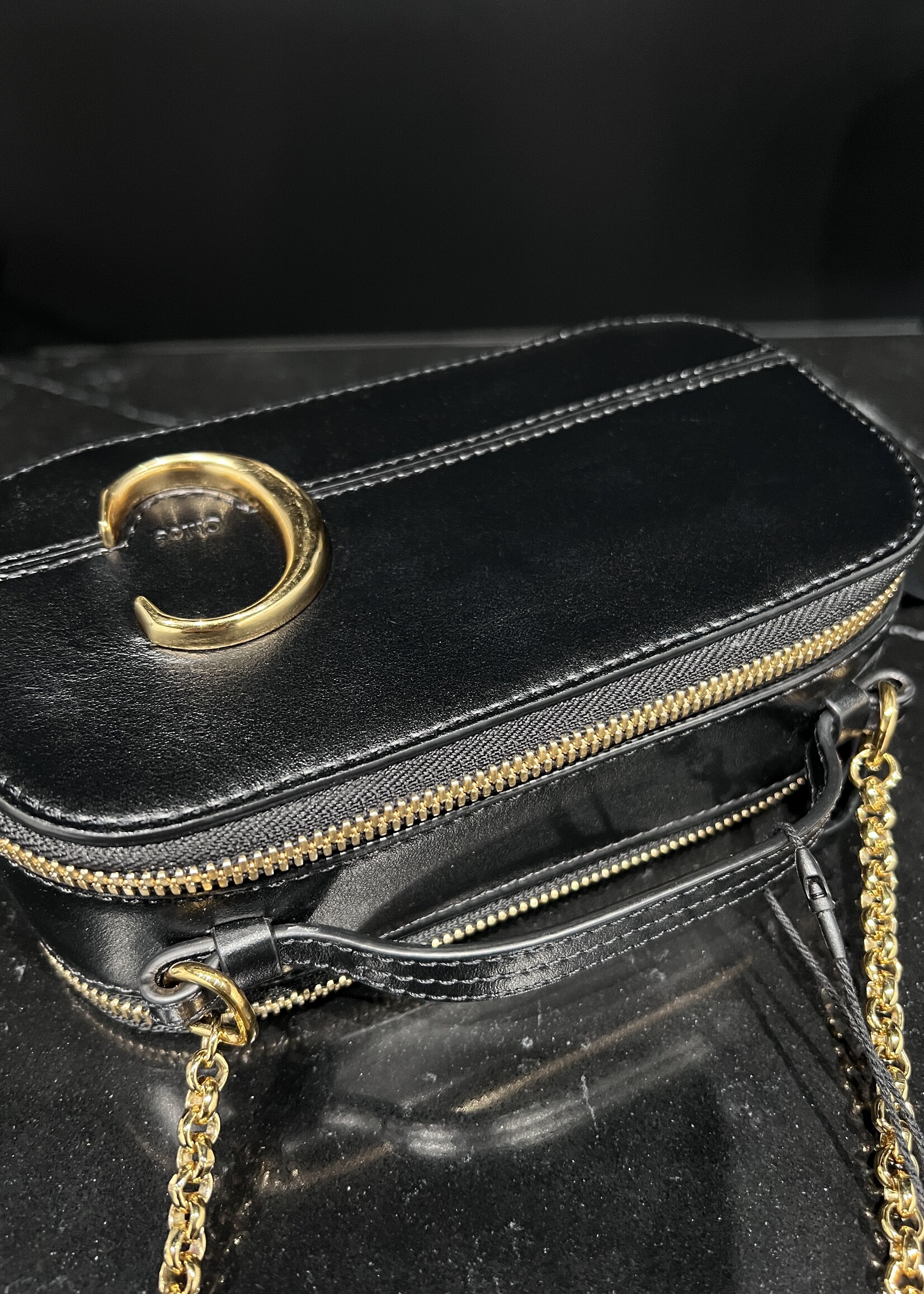 Chloe SOLD- Chloe C Crossbody Black GHW